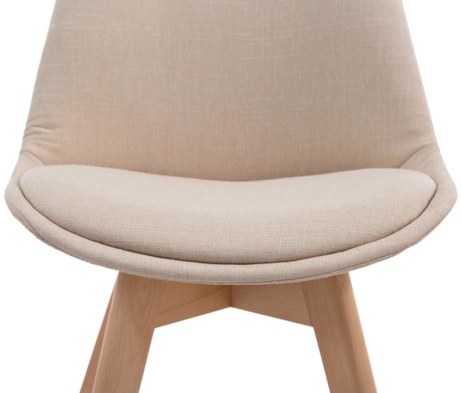 Lot de 4 chaises de salle à manger Borneo V2 en Tissu