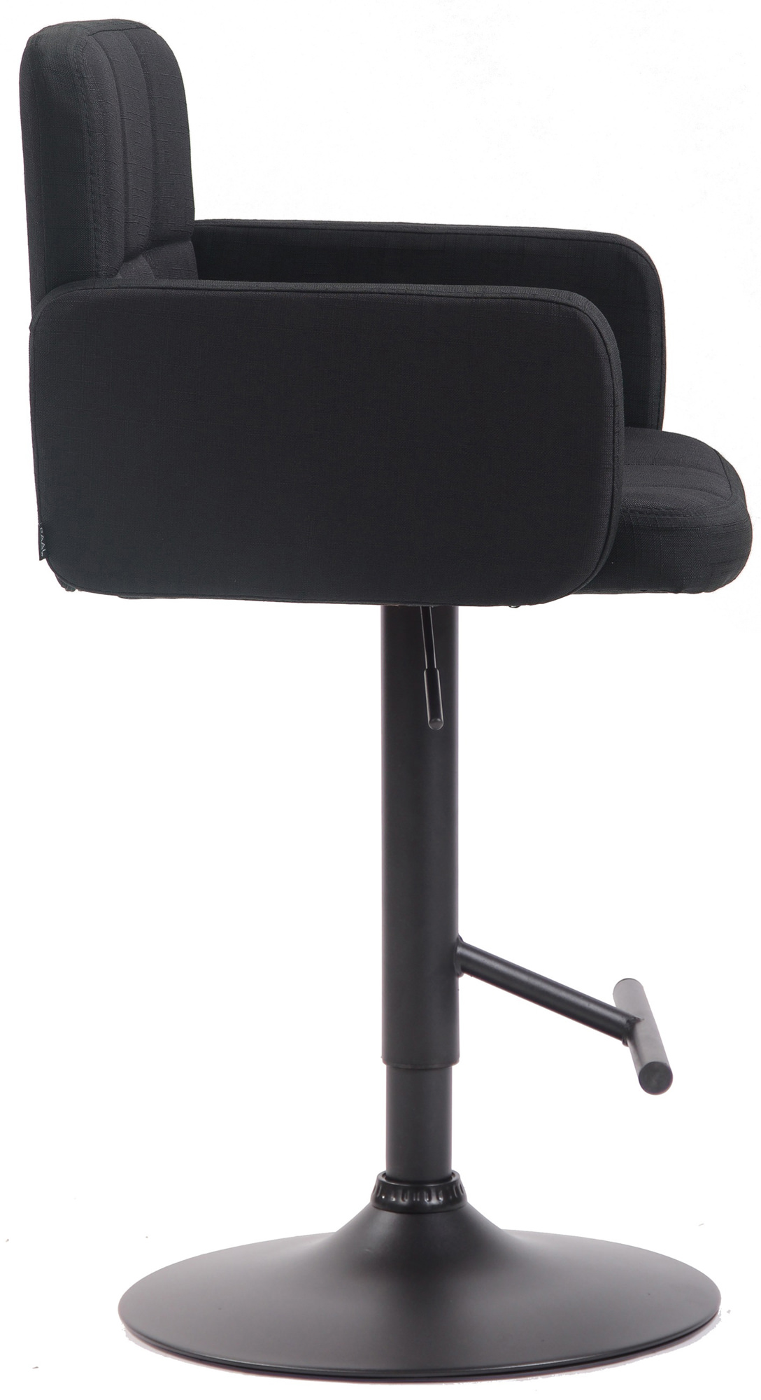 Tabouret de bar Los Angeles tissu avec pied en métal