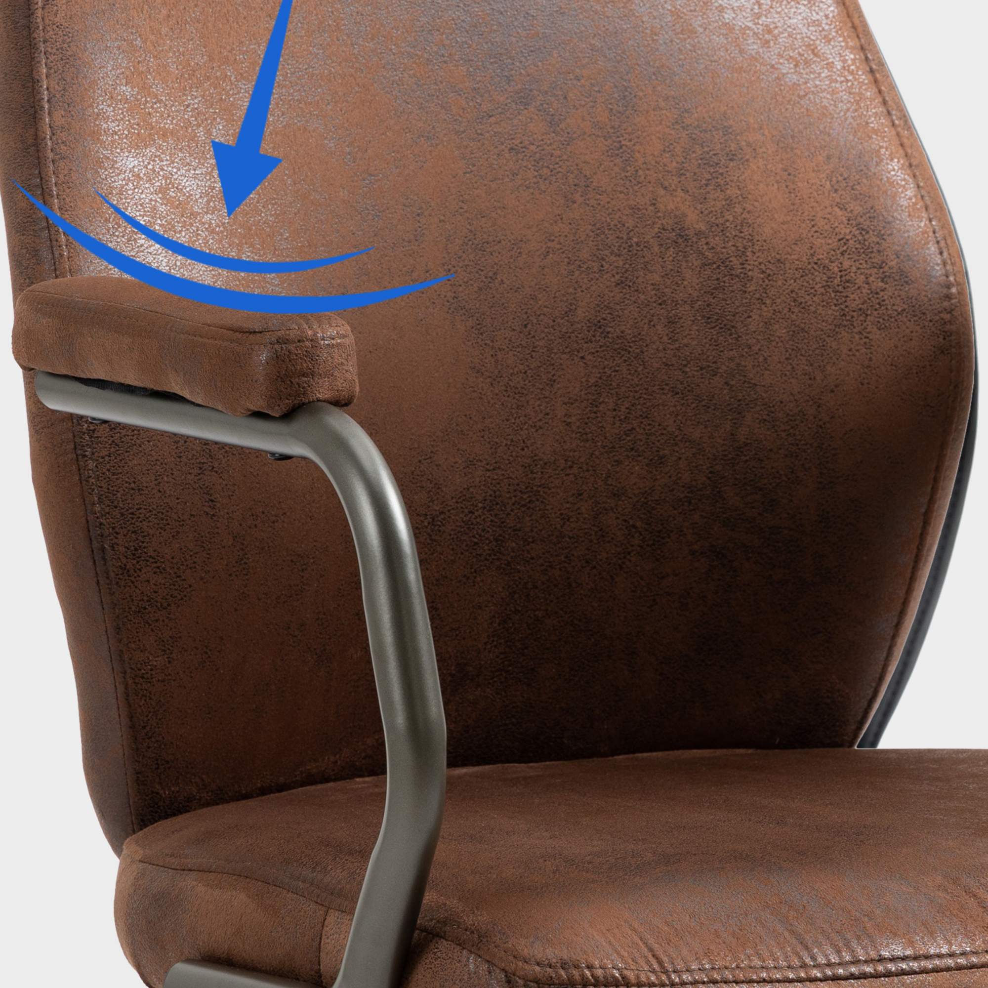 Fauteuil de bureau Pocatello en similicuir ajustable et pivotant