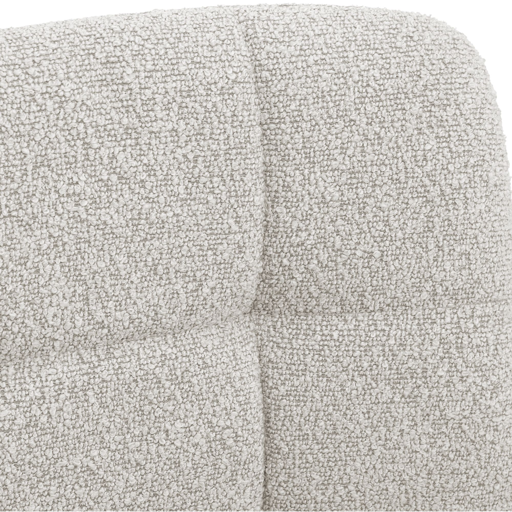 Chaise de salle a manger Antibes en tissu teddy