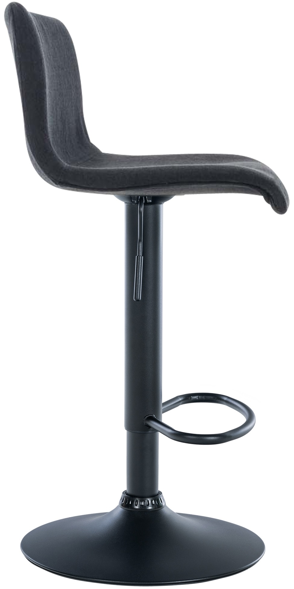 Tabouret de bar Hover Assise en Tissu Piètement Métal chromé