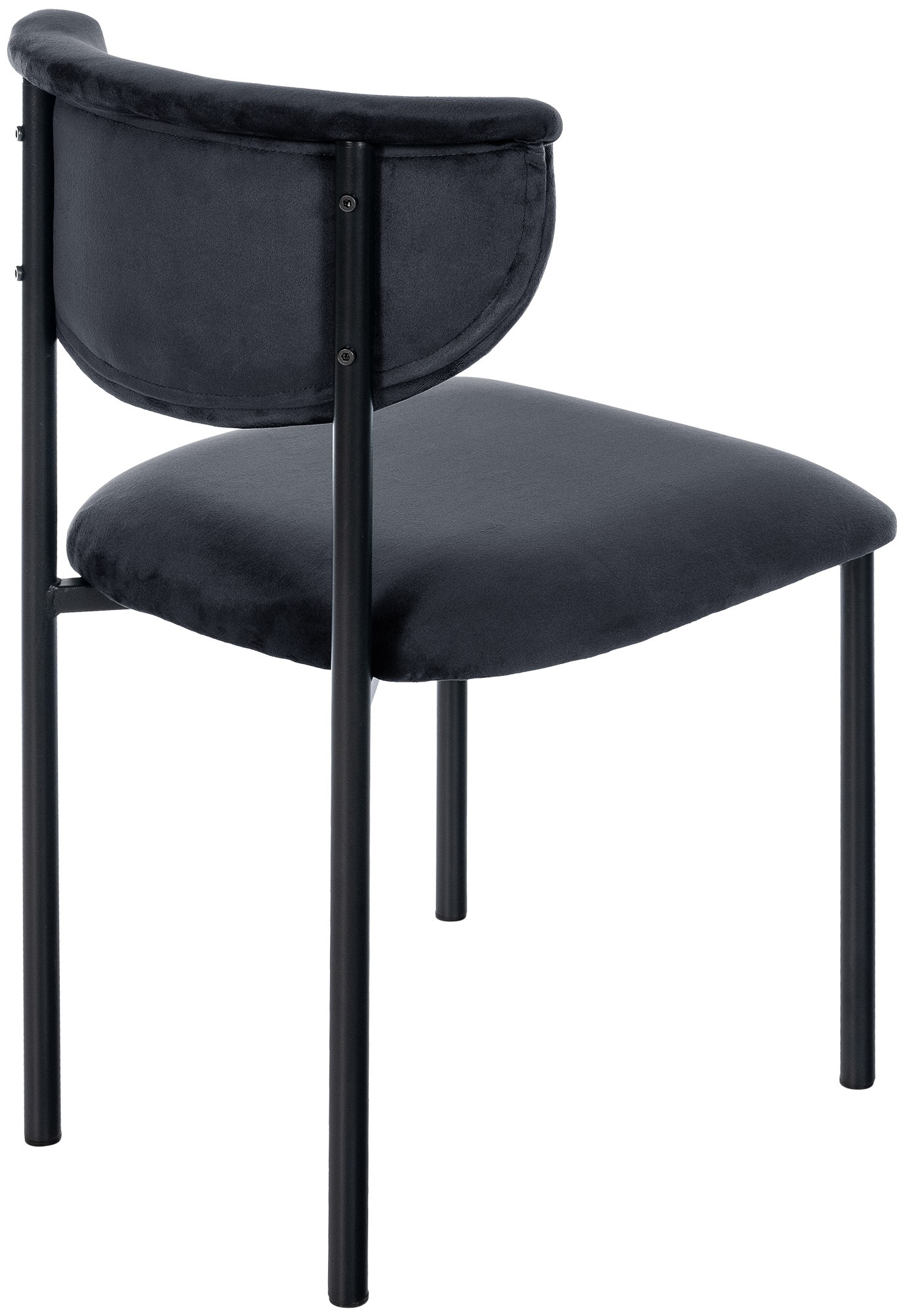 Lot de 2 chaises de salle à manger Gambell en velours