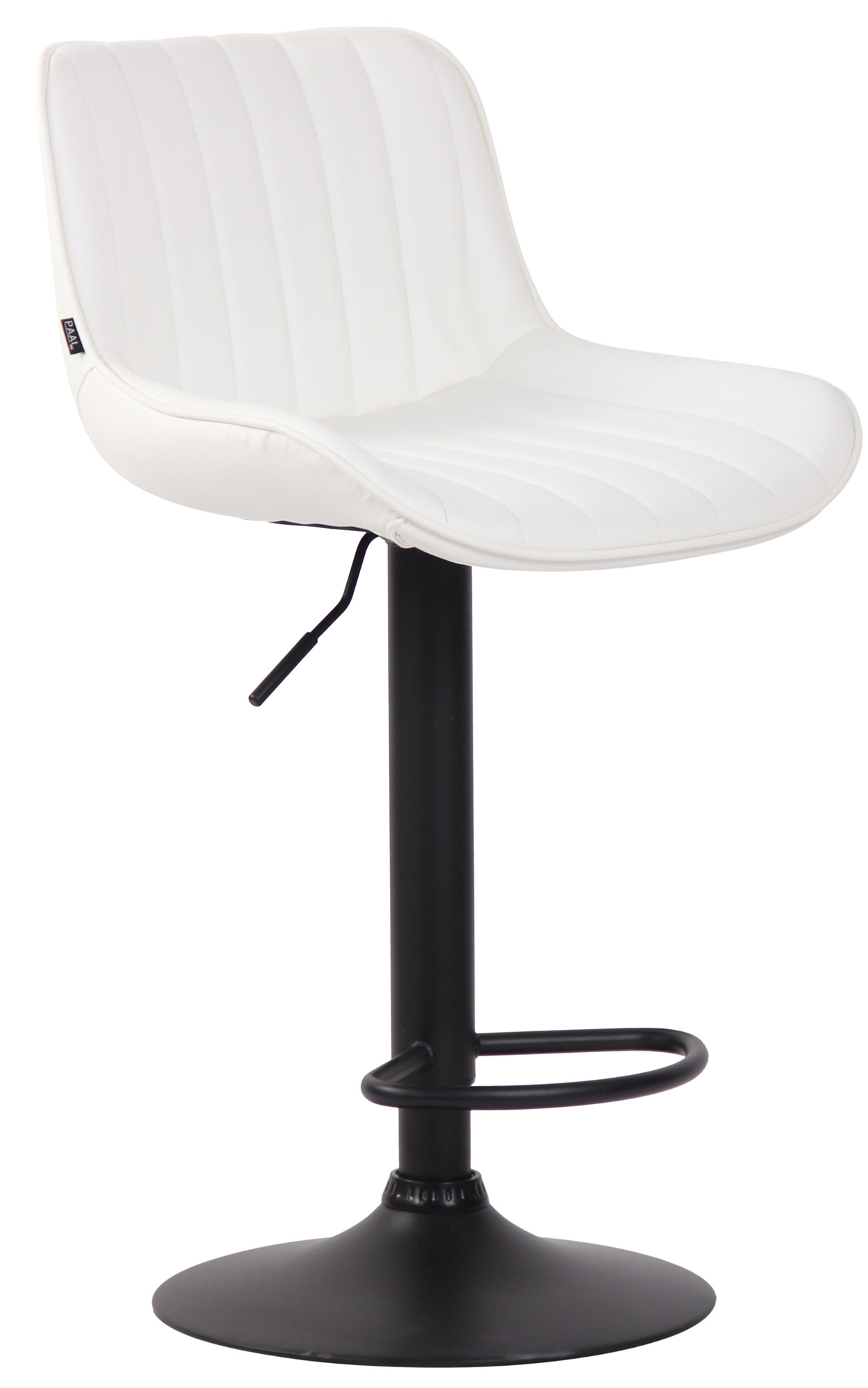 Lot de 2 Tabourets de bar Lentini en Similicuir Pied trompette en Métal