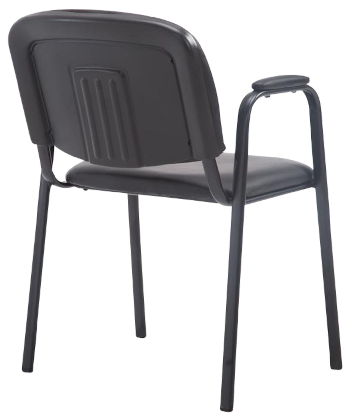 Lot de 4 chaises empilables Ken Pro en simili cuir