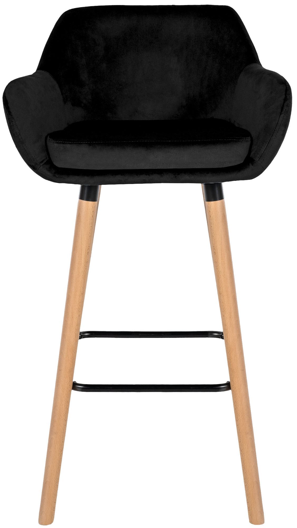 Lot de 2 tabourets de bar Grant en velours