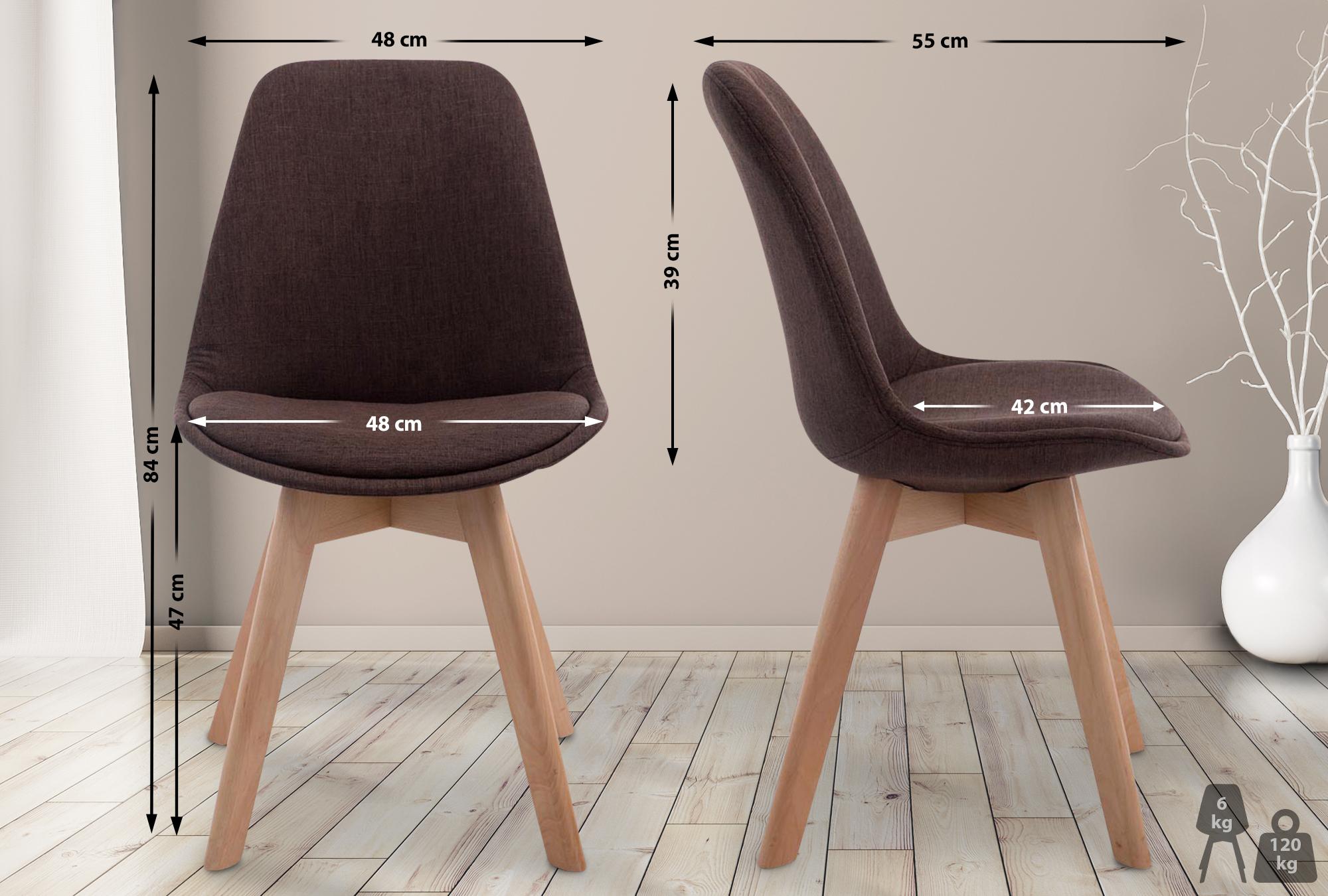 Chaise de visiteur Borneo V2 tissu