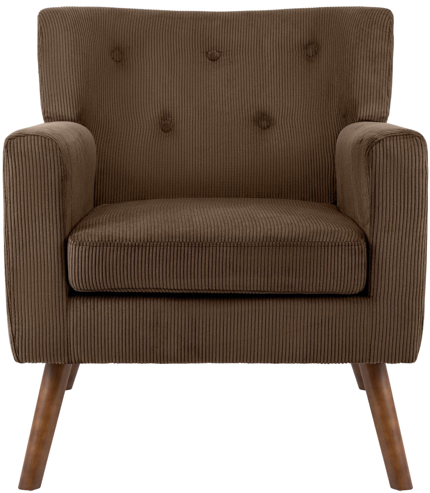 Fauteuil Kioni en velours cotele