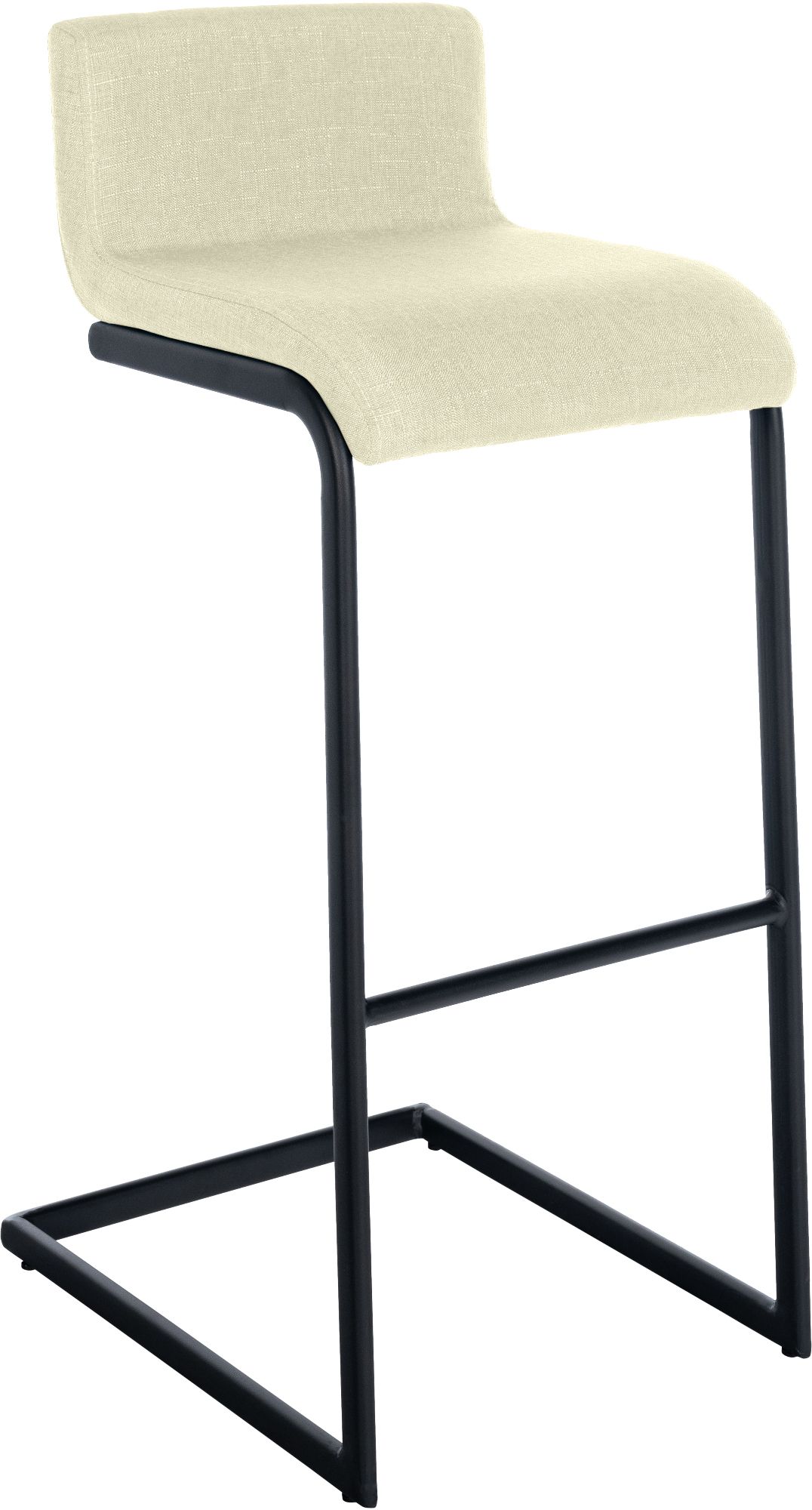 Lot de 2 Tabourets de Bar Newport, Piétement Métallique Noir