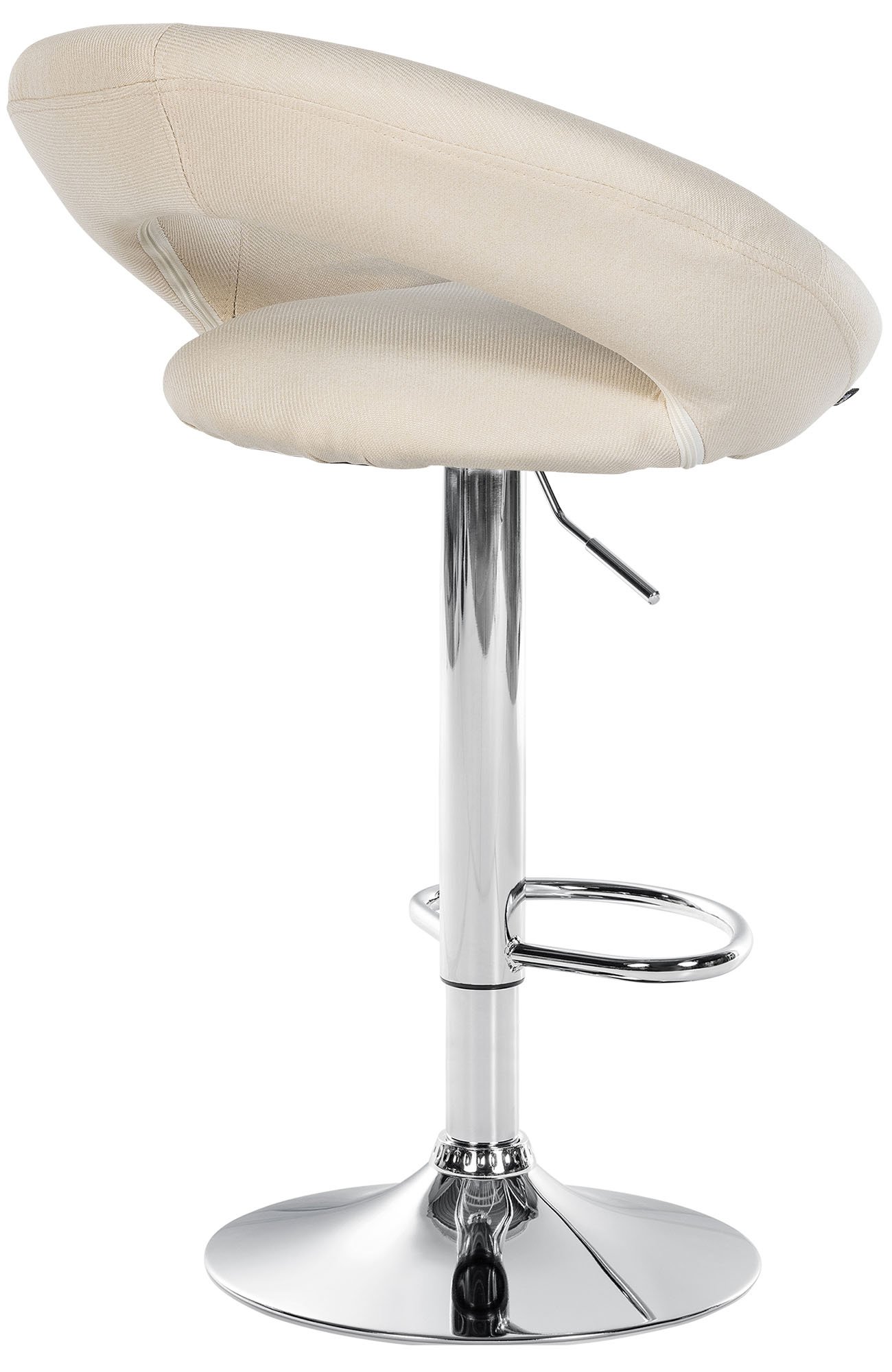 Lot de 2 tabourets de bar Olinda tissu