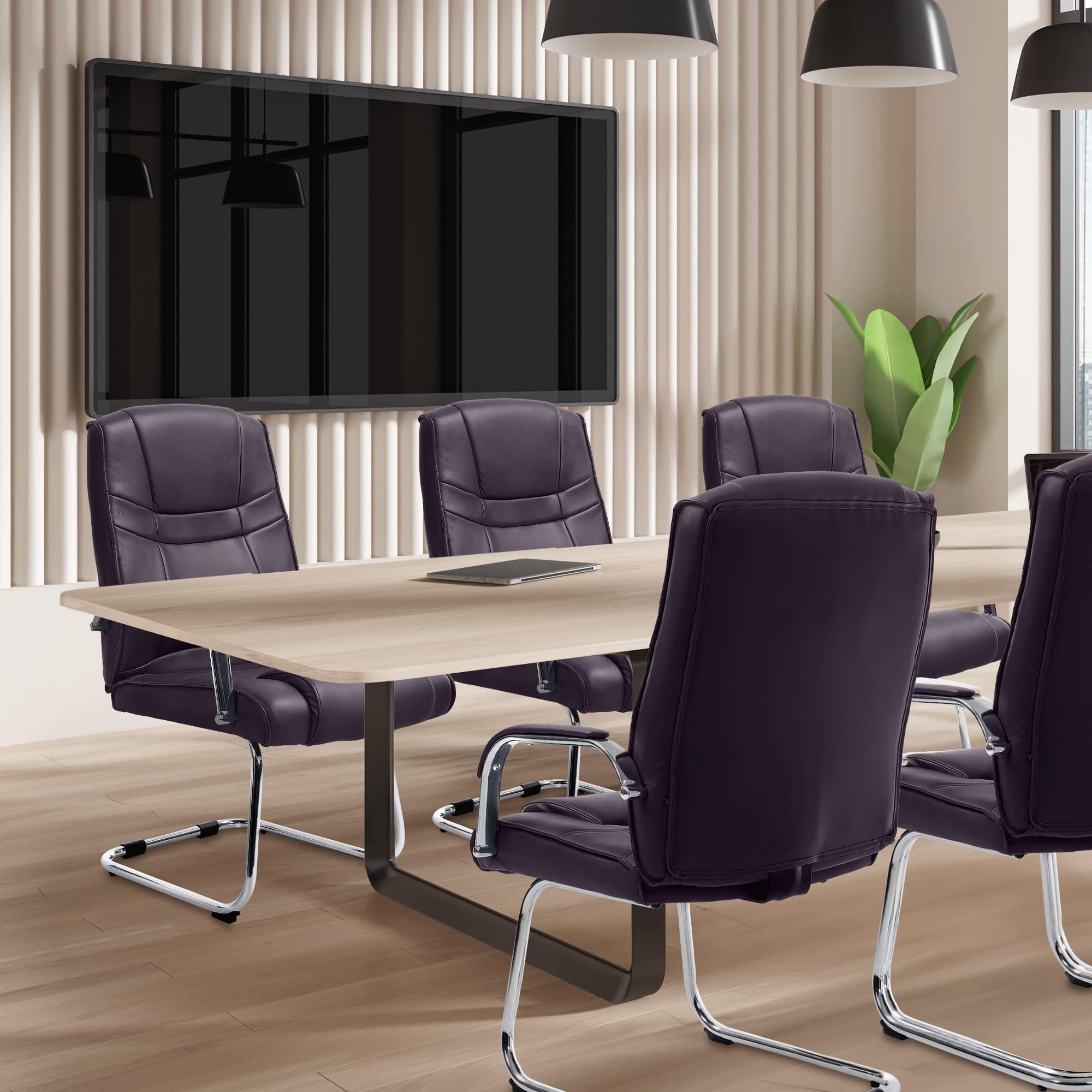 Chaise visiteur Attila similicuir