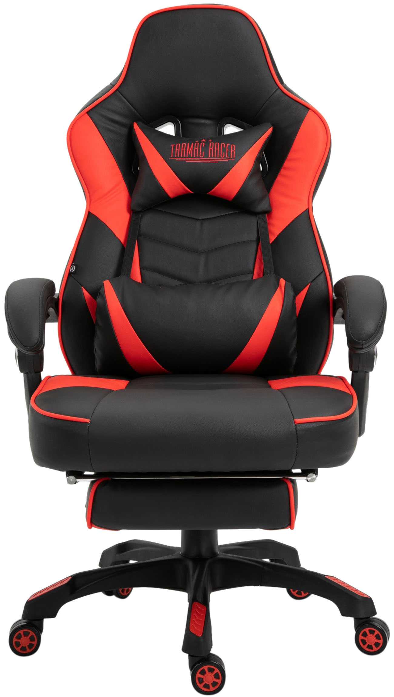 Chaise Gaming / de bureau Tilos en similicuir avec repose-pieds téléscopique
