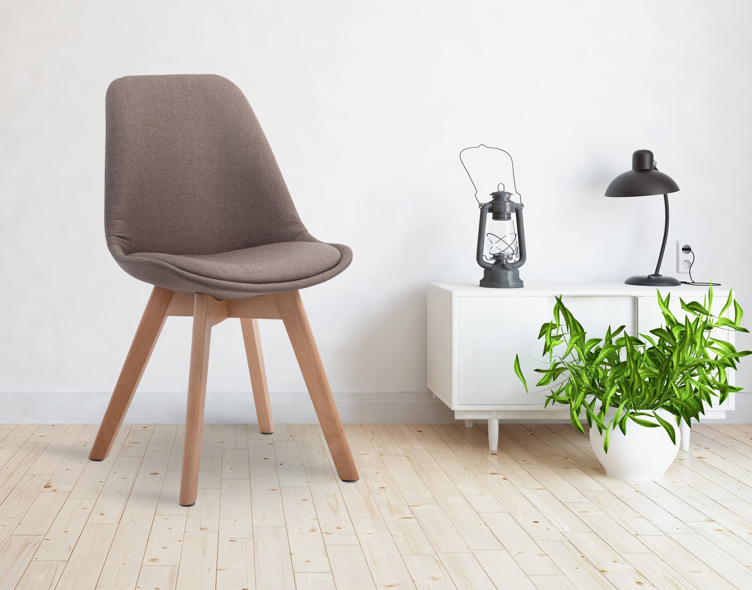 Chaise de visiteur Borneo V2 tissu