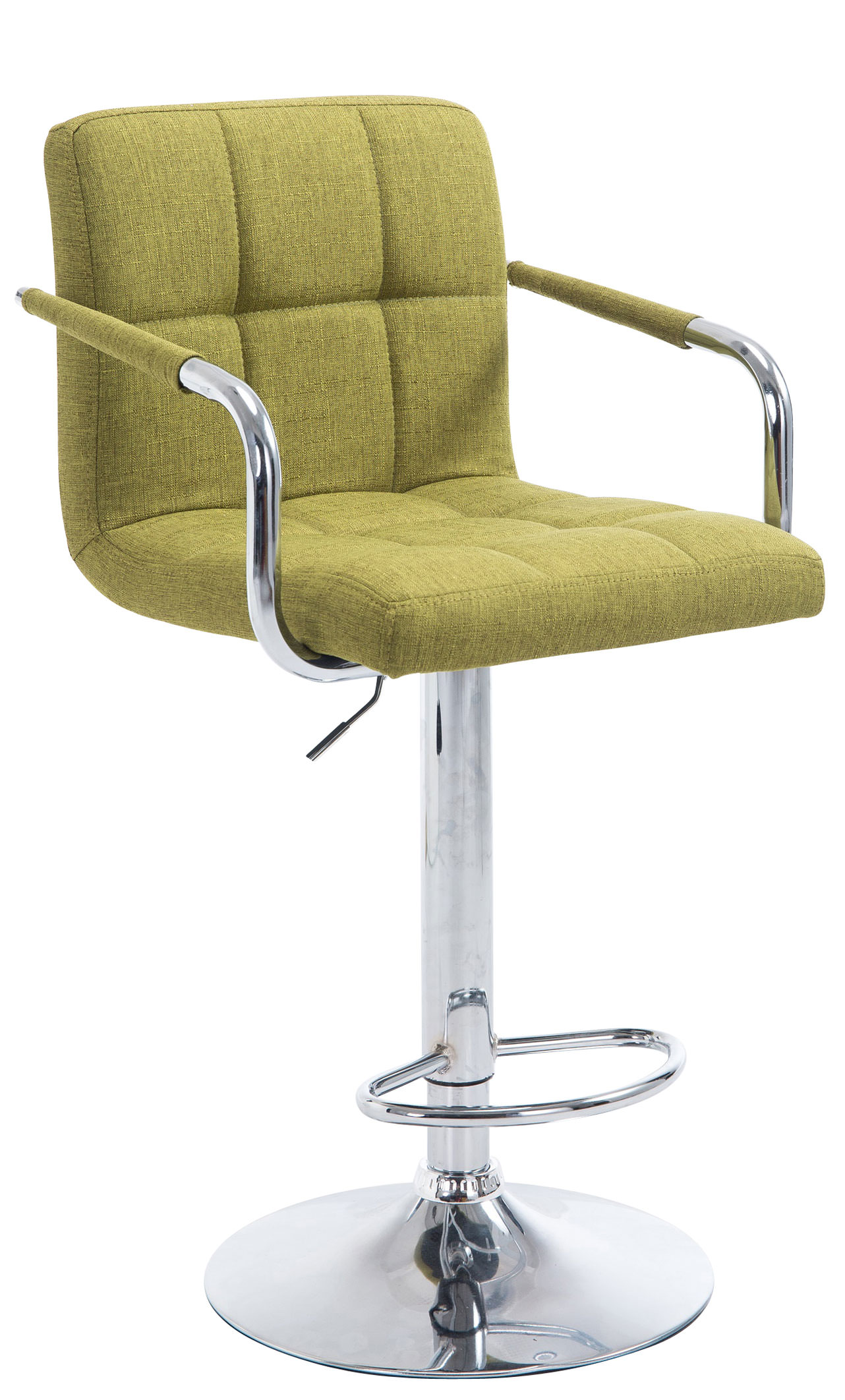 Tabouret de bar Lucy V2 en Tissu et piètement en Métal