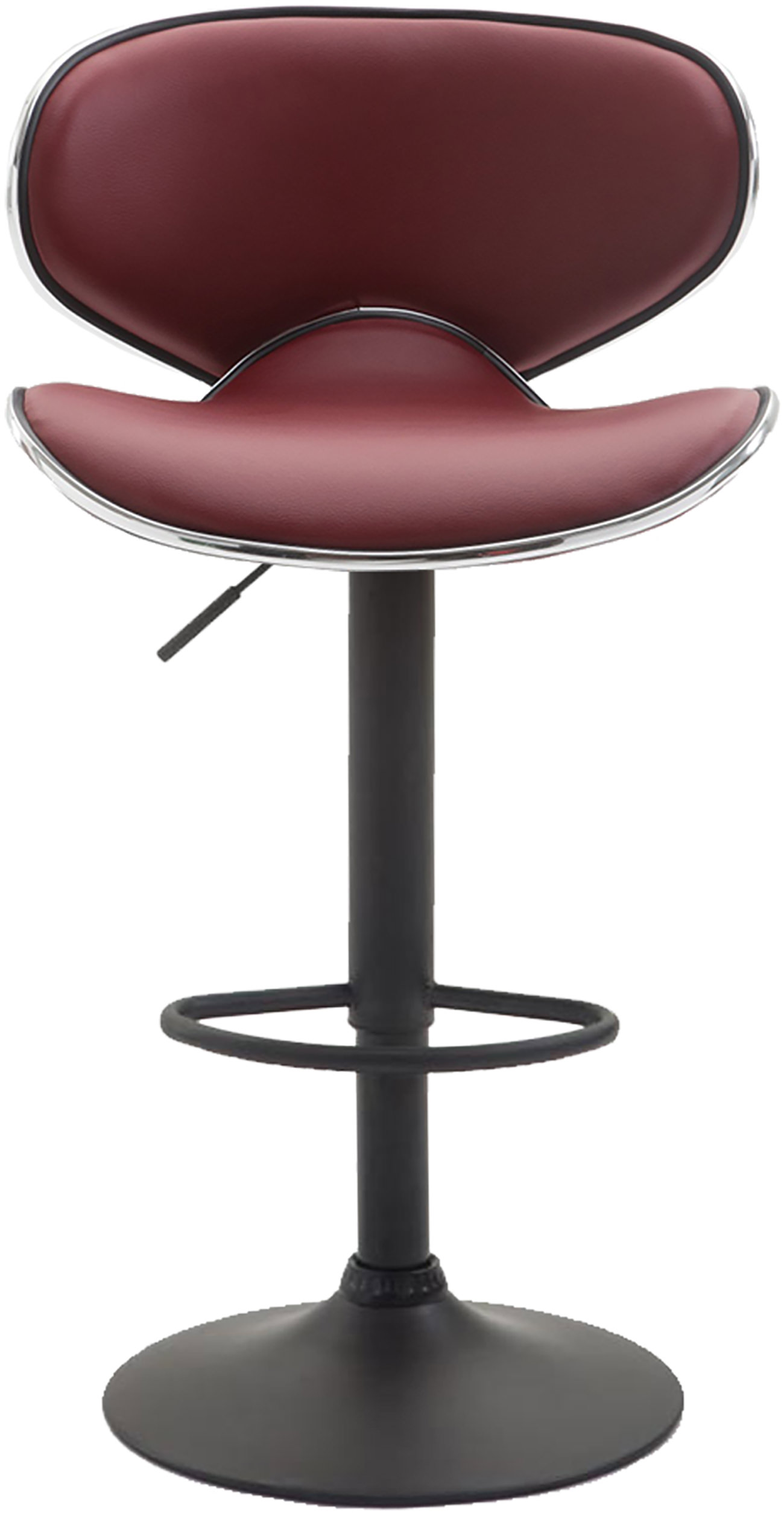 Tabouret de bar Las Vegas V2 similicuir avec pied en métal