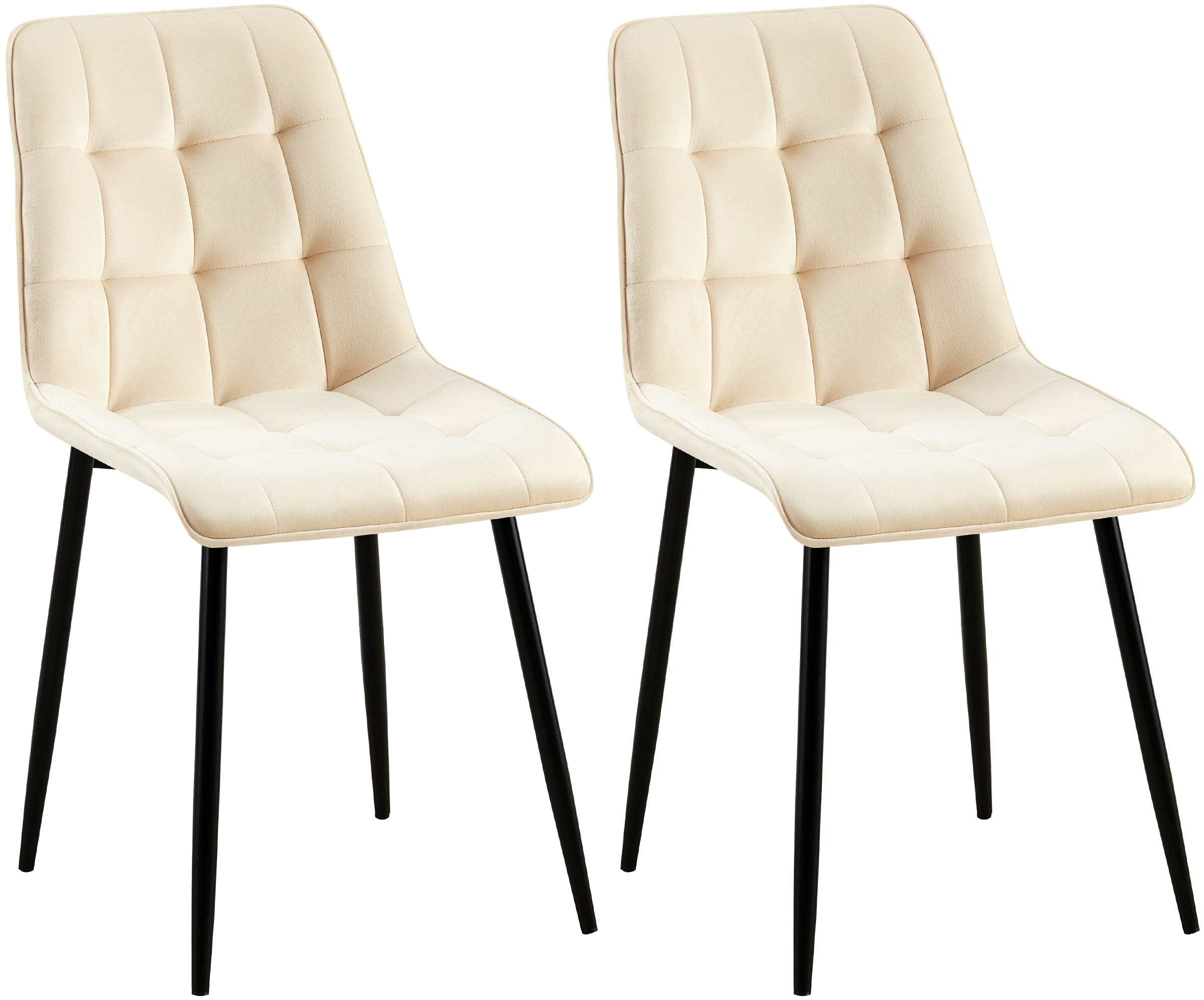 Lot de 2 chaises de salle à manger Gifford en velours