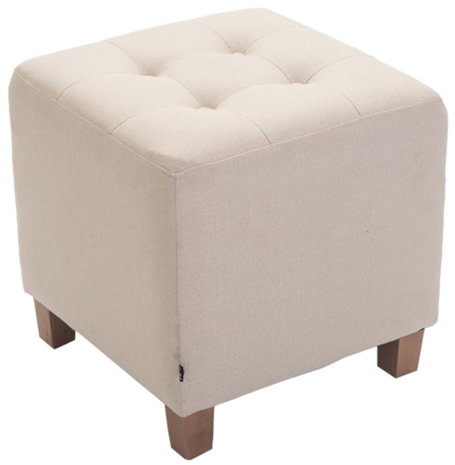 Lot de 2 tabourets bas Pharao en tissu