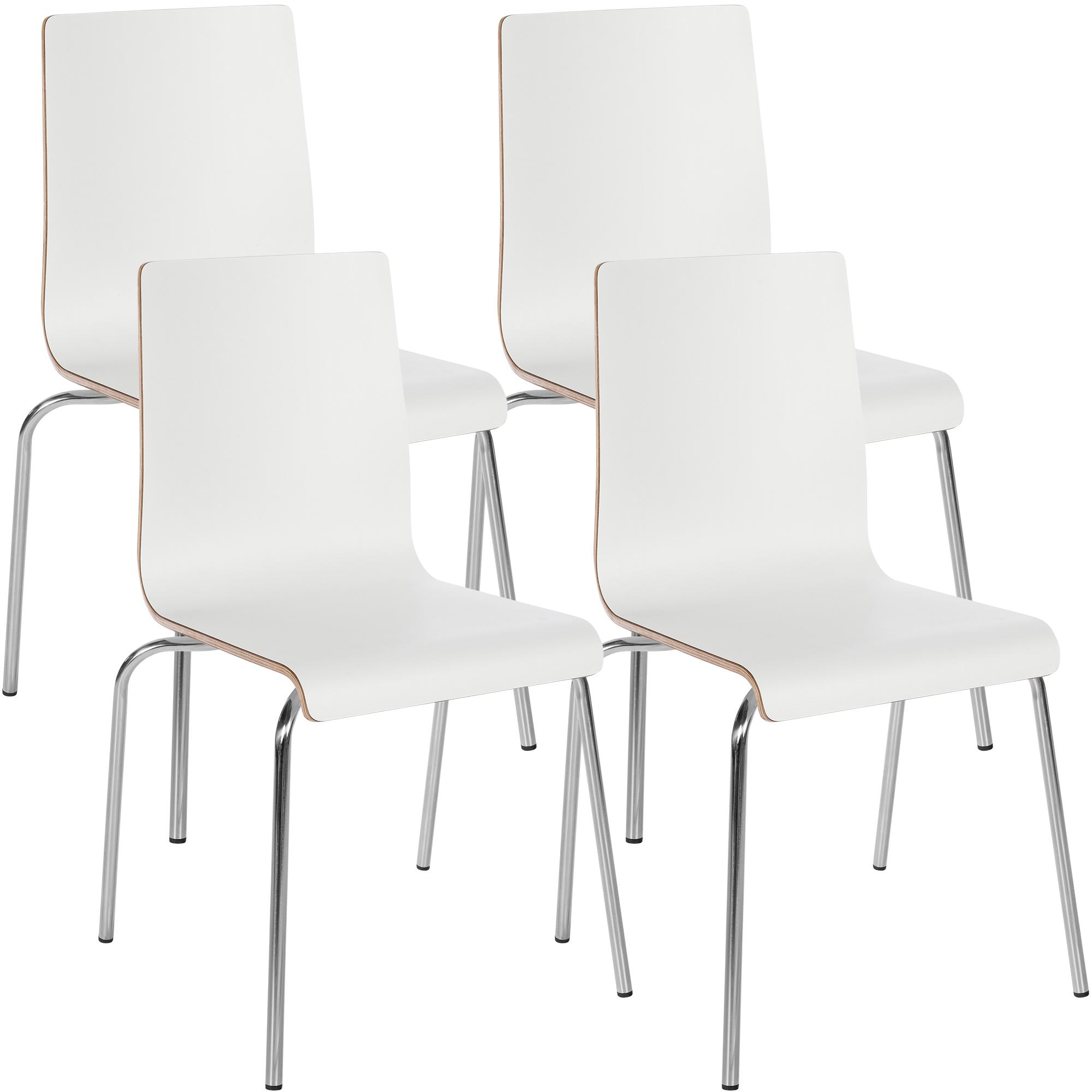 Lot de 4 chaises empilables Gahanna