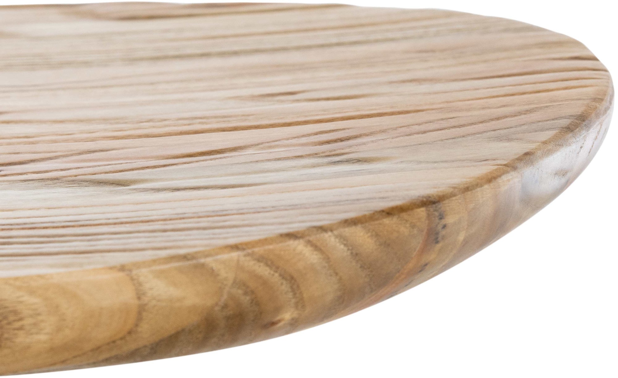 Lot de 2 Tabourets de bar Skelde avec assise en bois Pied en Métal