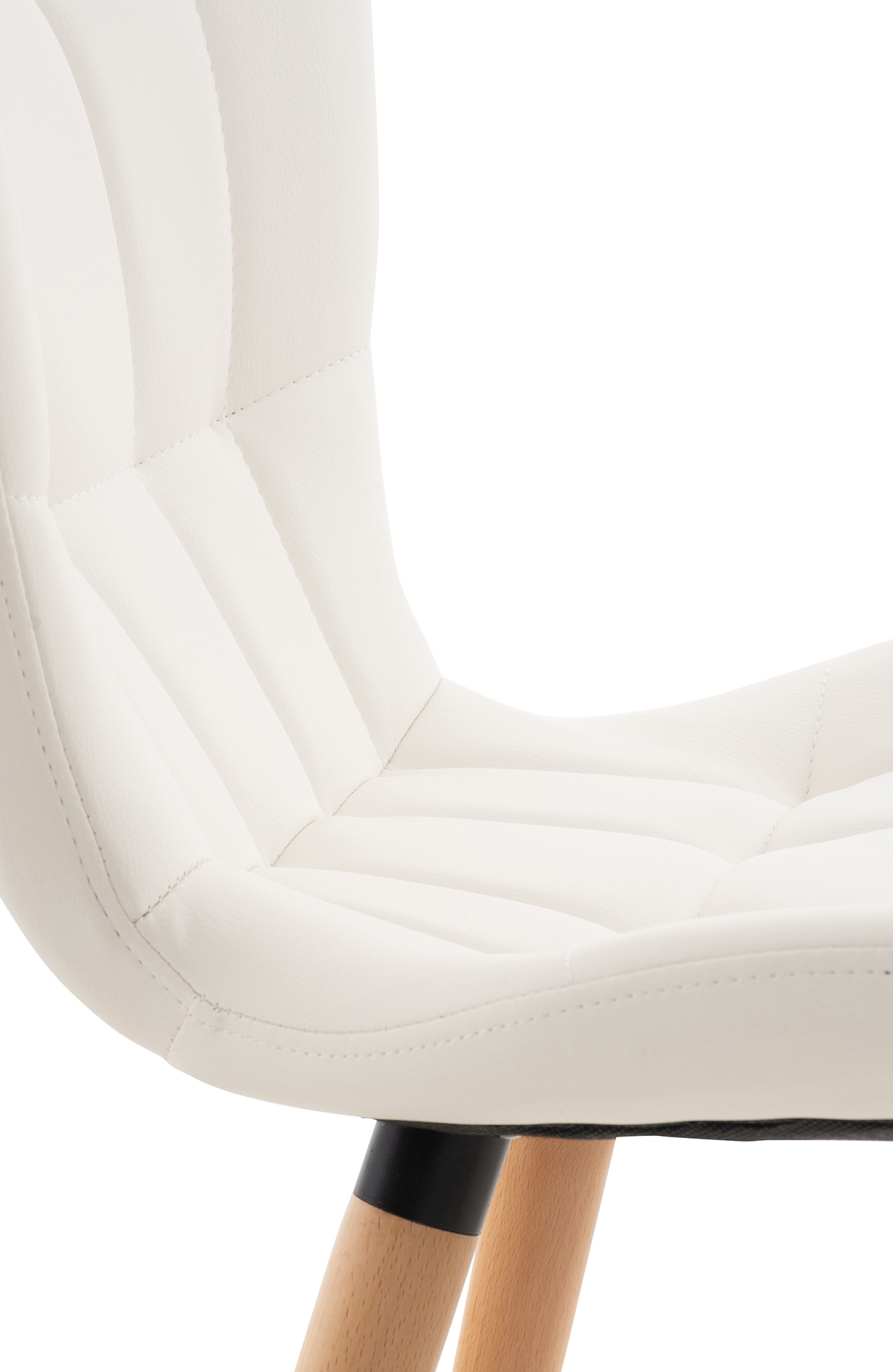Chaise de salle à manger Elda en similicuir
