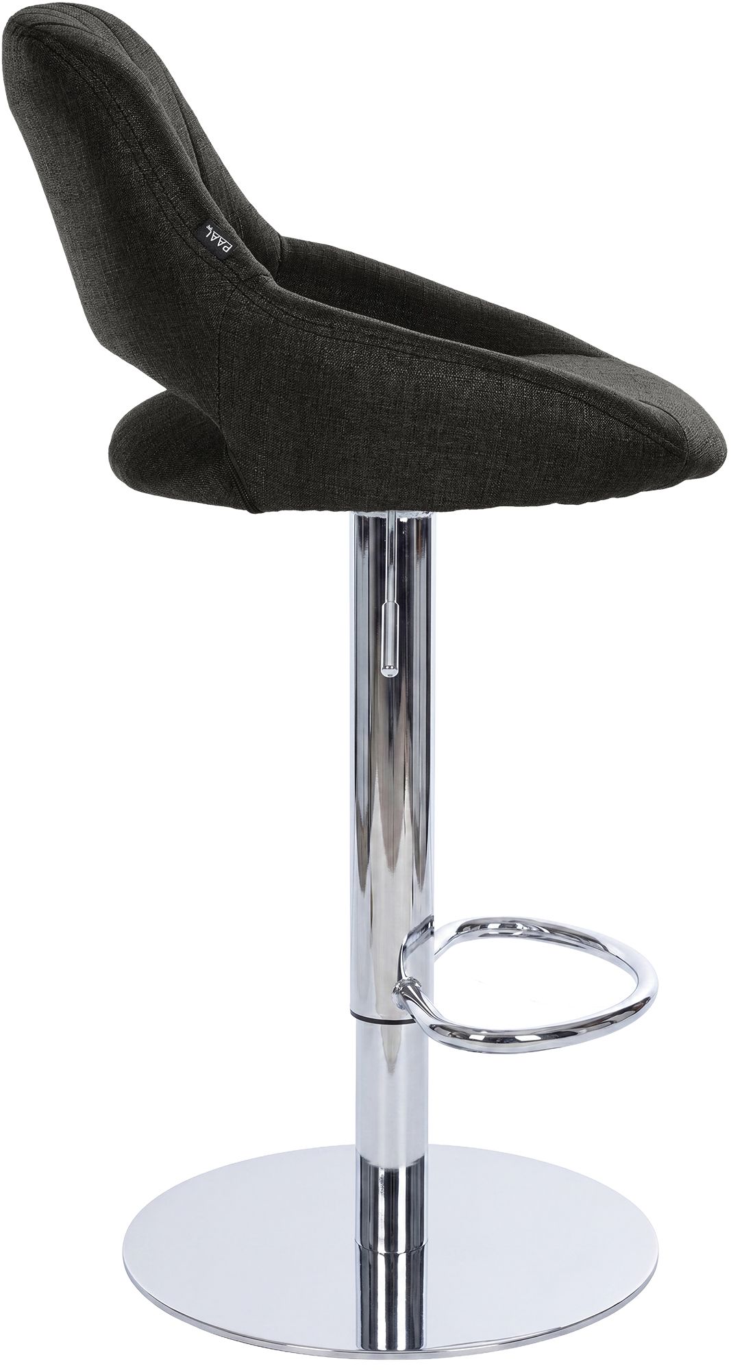 Lot de 2 tabourets de bar Milet chromés avec socles extra lourds