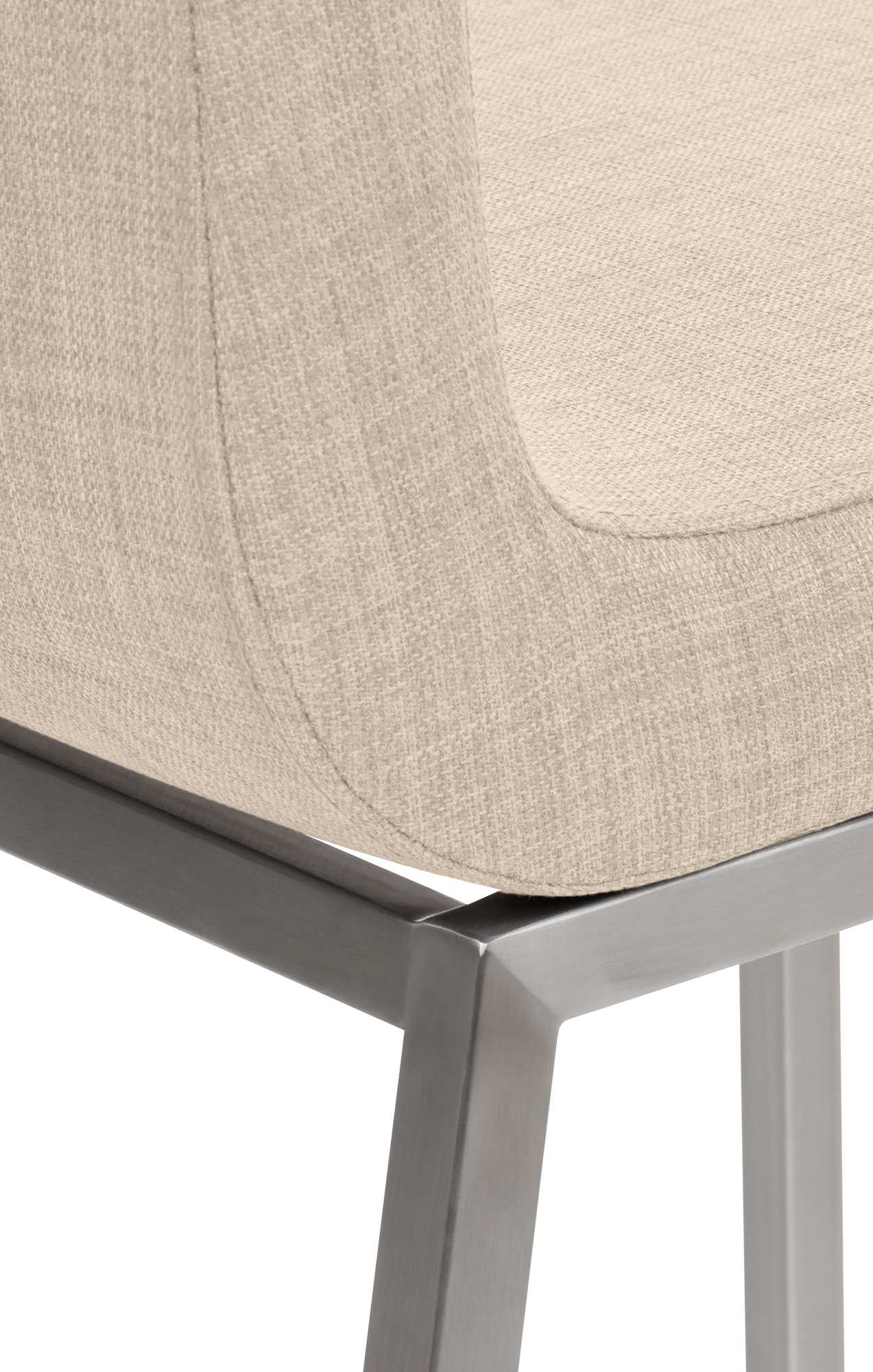 Chaise Colmar avec revêtement en tissu