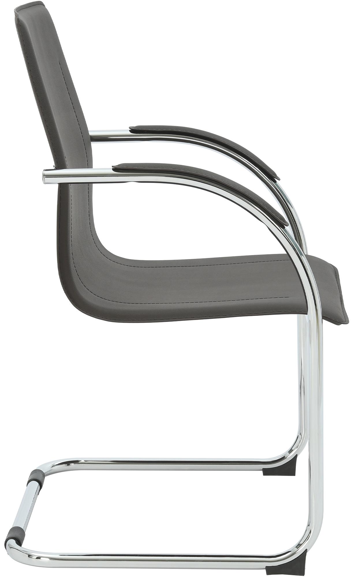 Chaise cantilever Noeleen en simili cuir