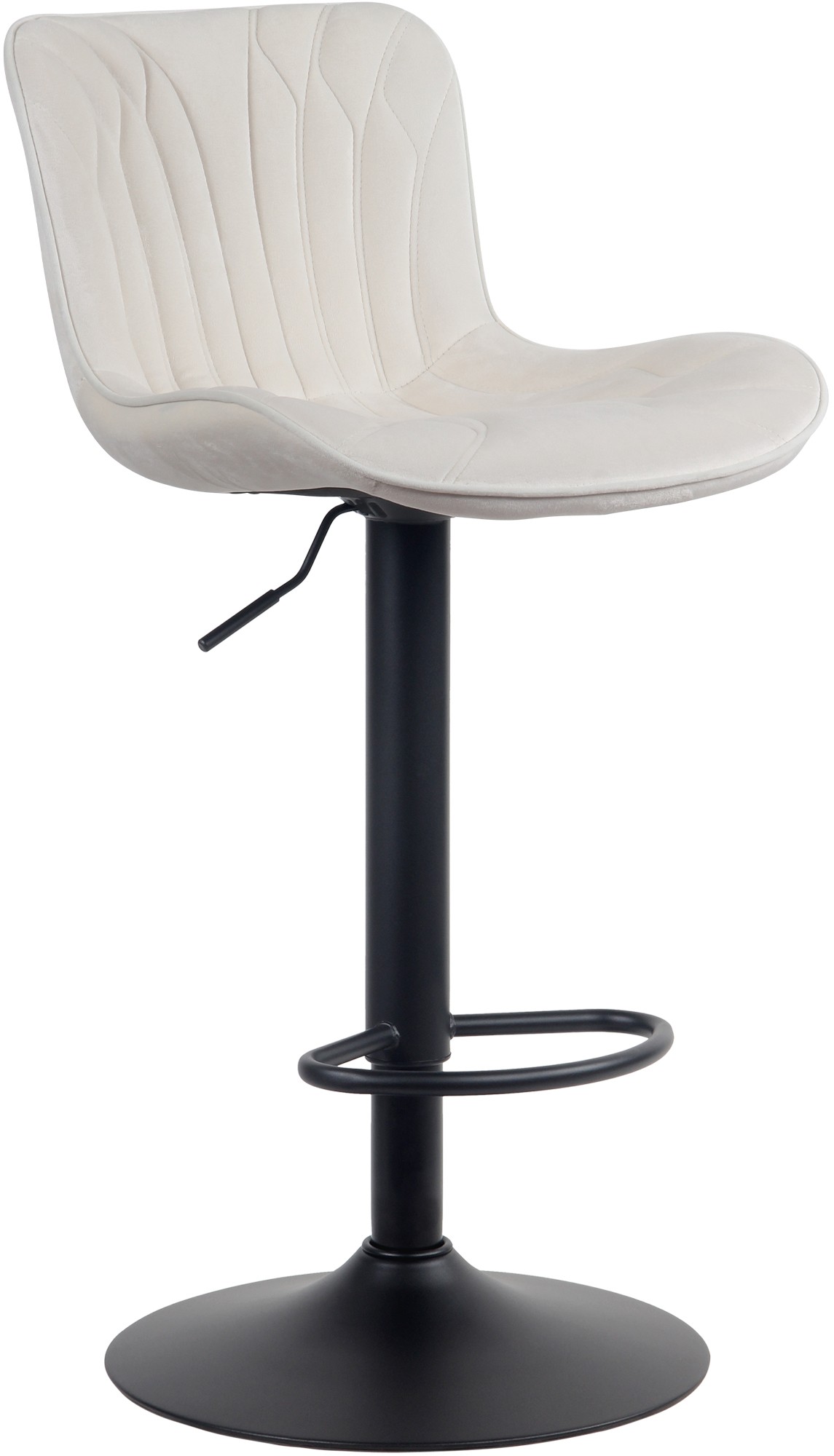 Tabouret de bar Linus Pied en Métal Hauteur réglable Siège pivotant
