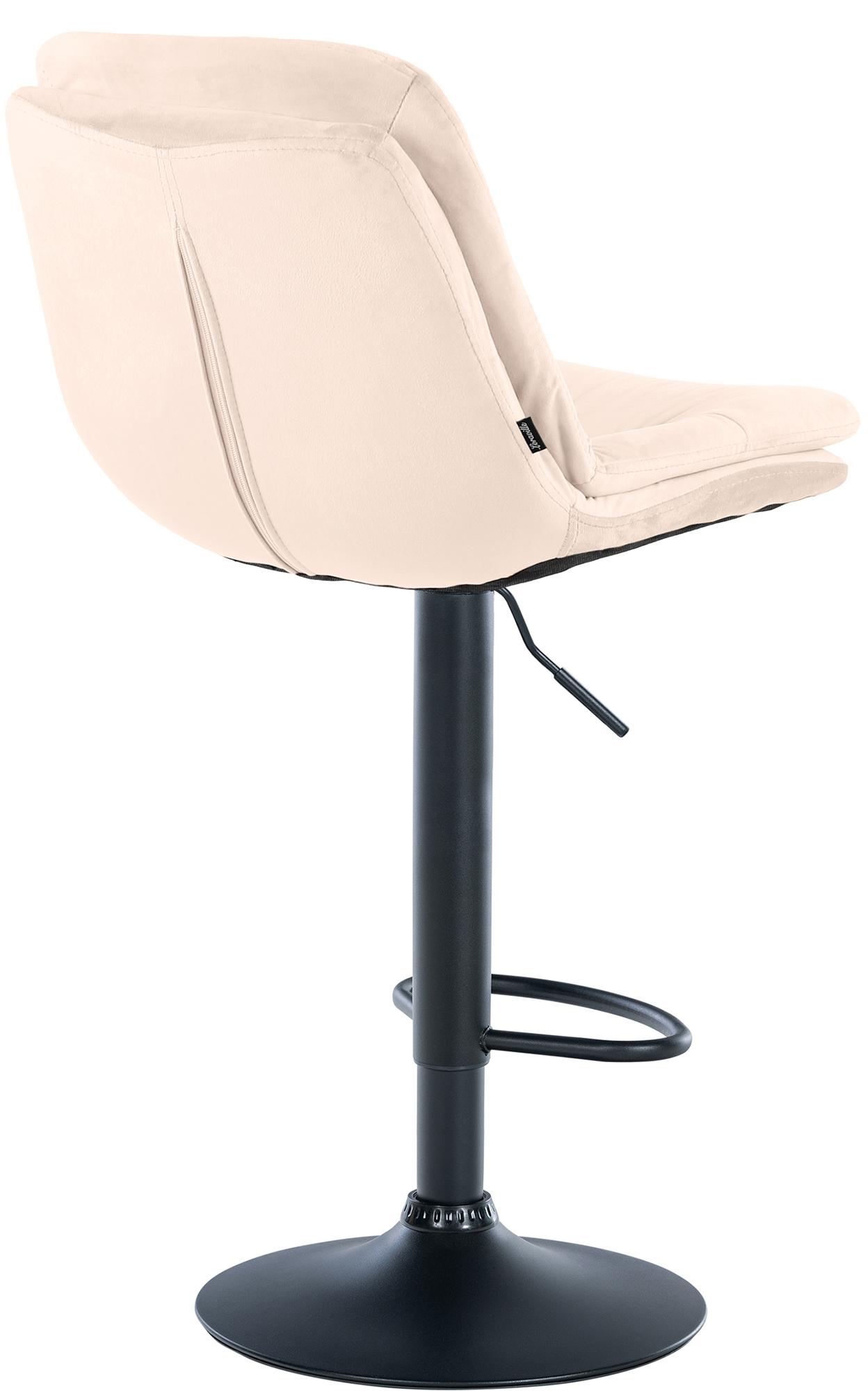 Tabouret de bar Laurel velours
