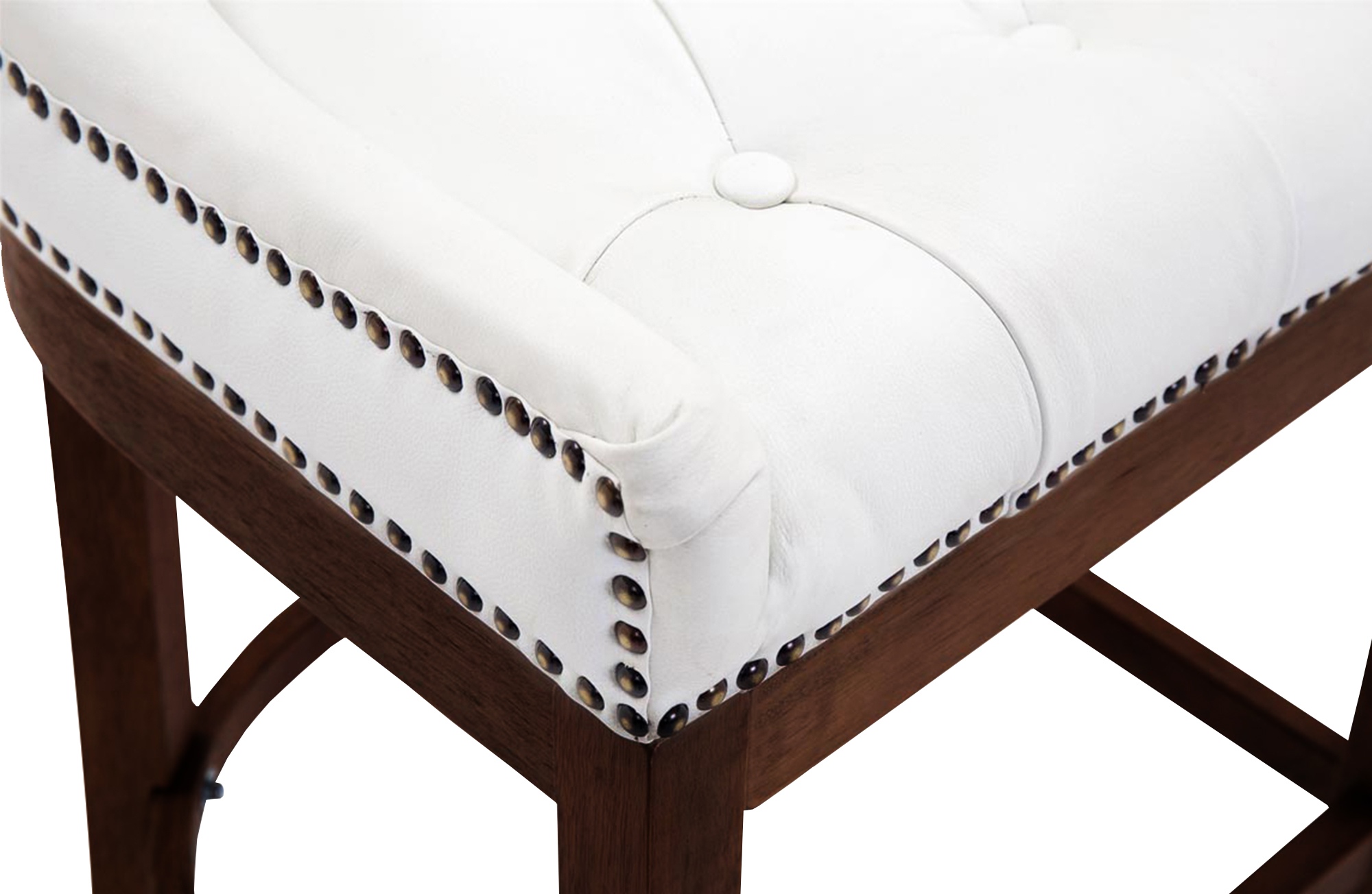 Tabouret de bar Lakewood antique-foncé cuir véritable