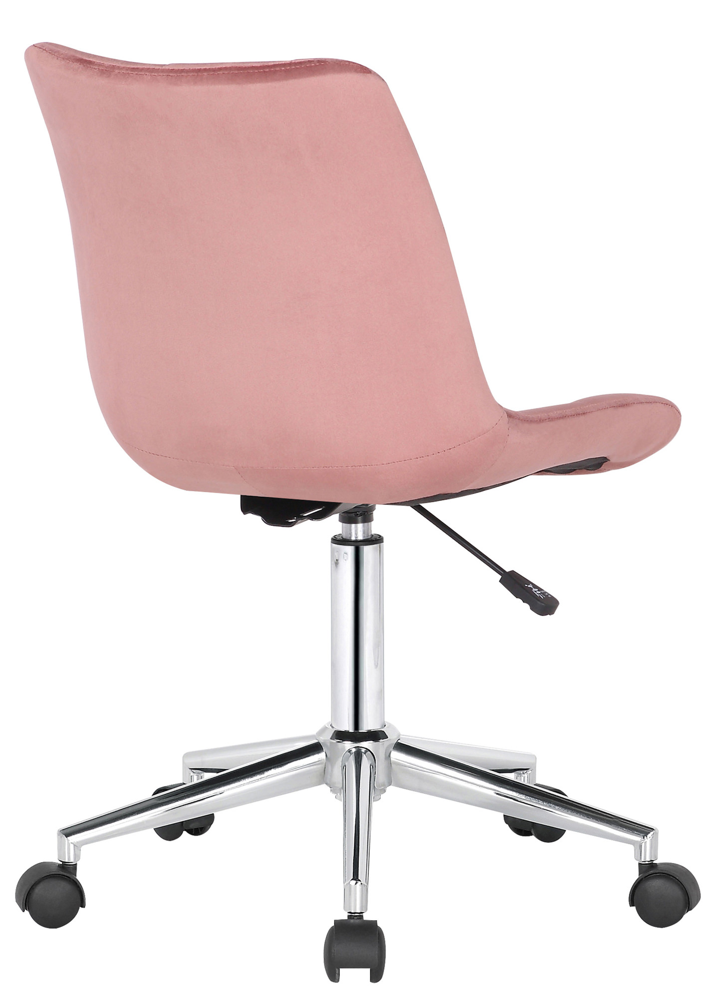 Chaise de bureau pivotant Medford en Velours avec Hauteur ajustable et Roulettes