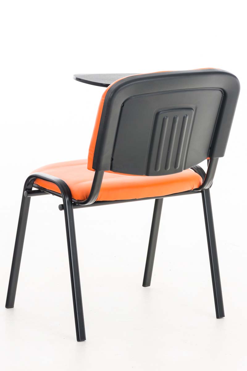 Chaise Ken en similicuir avec tablette rabattable
