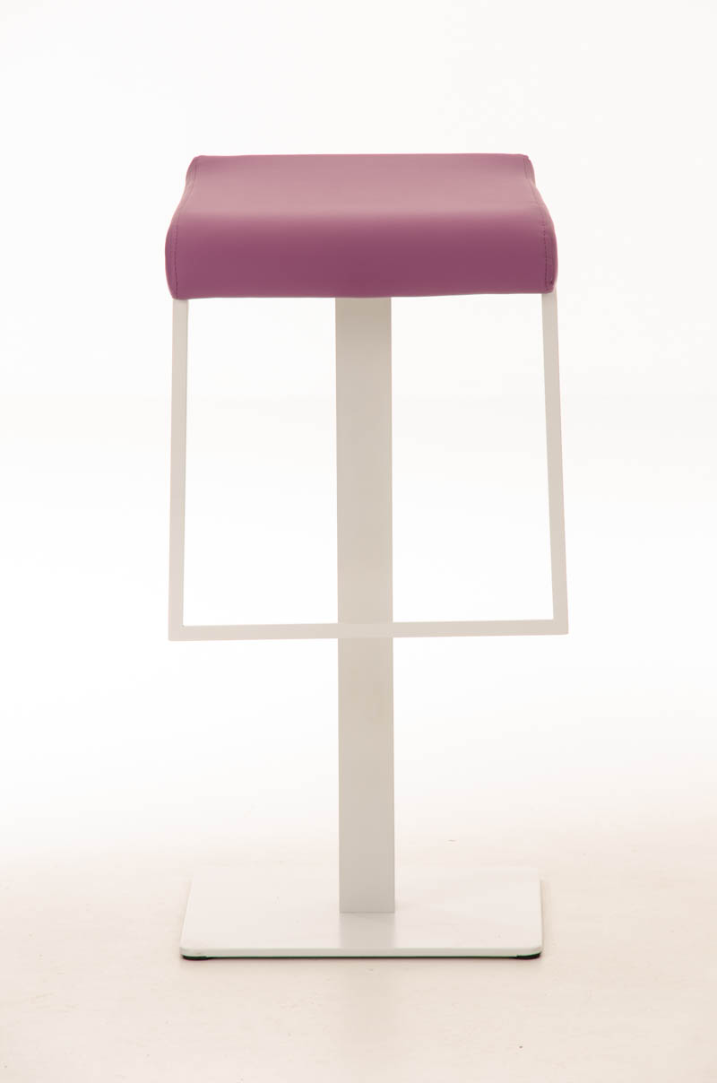 Tabouret de bar Lameng W78 en Similicuir pied en métal
