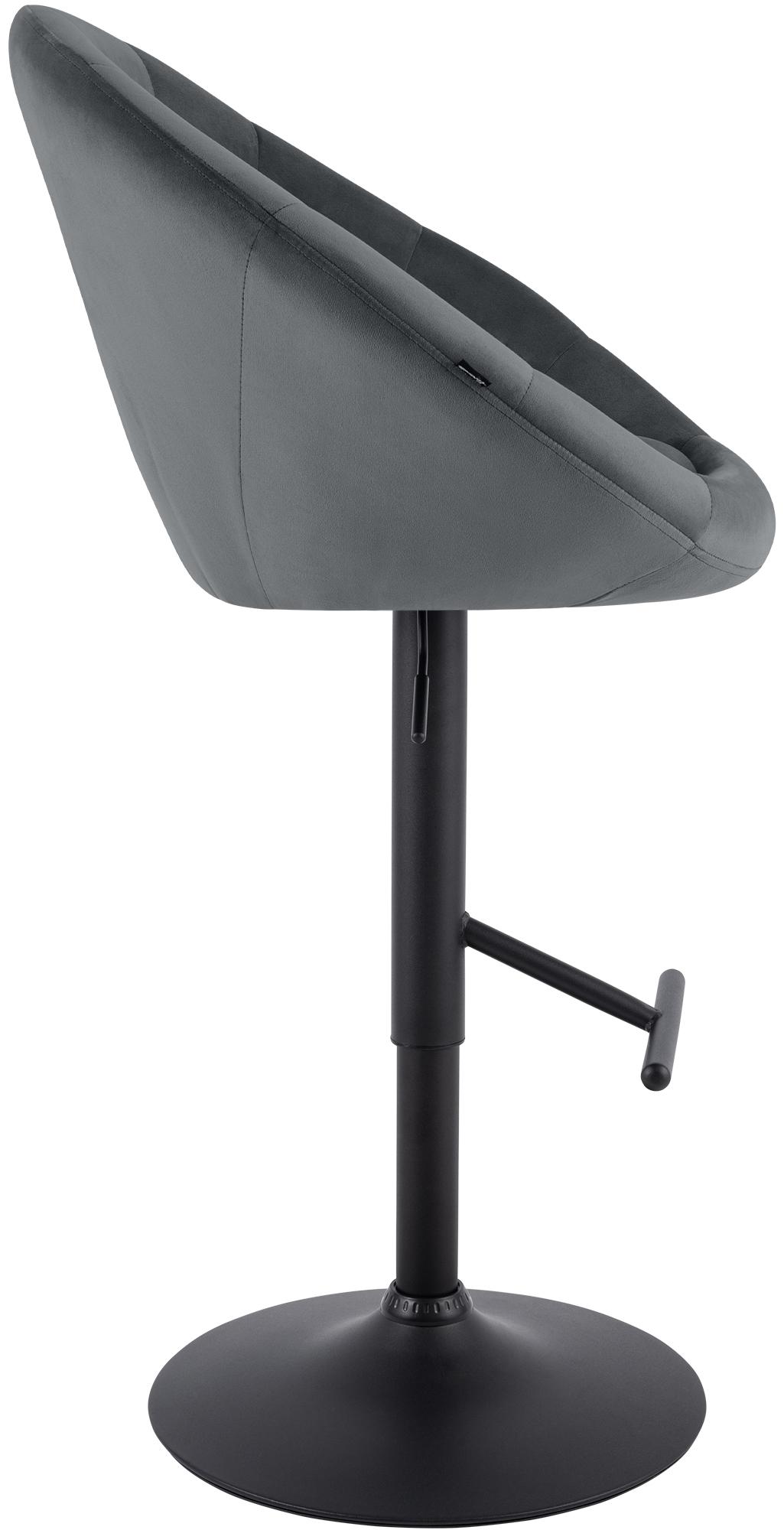 Tabouret de bar London en velours