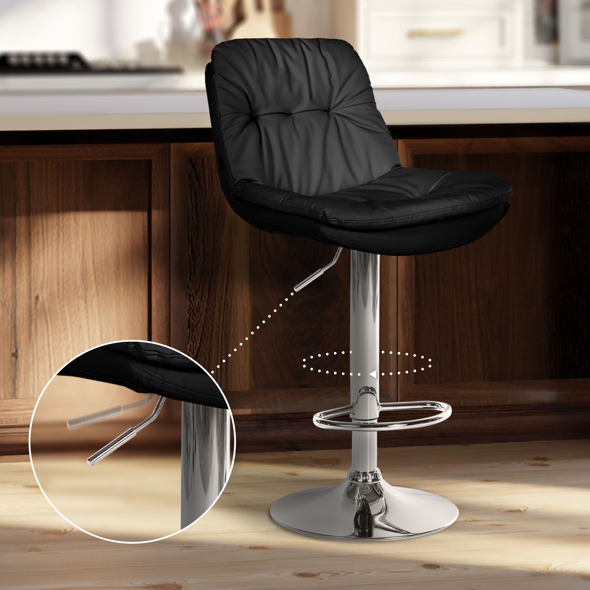 Tabouret de bar Laurel similicuir