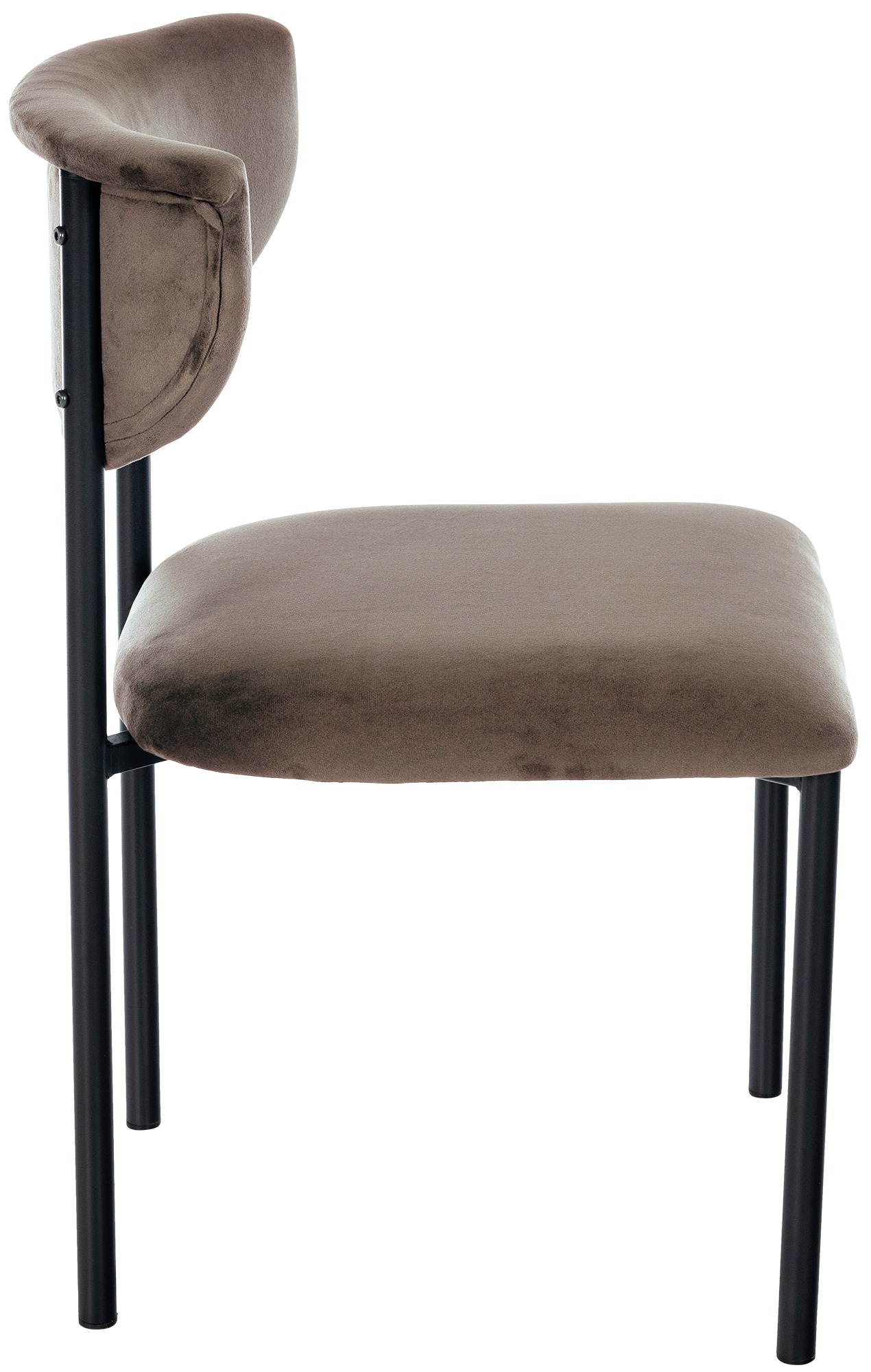 Chaise de salle à manger Gambell en Velours