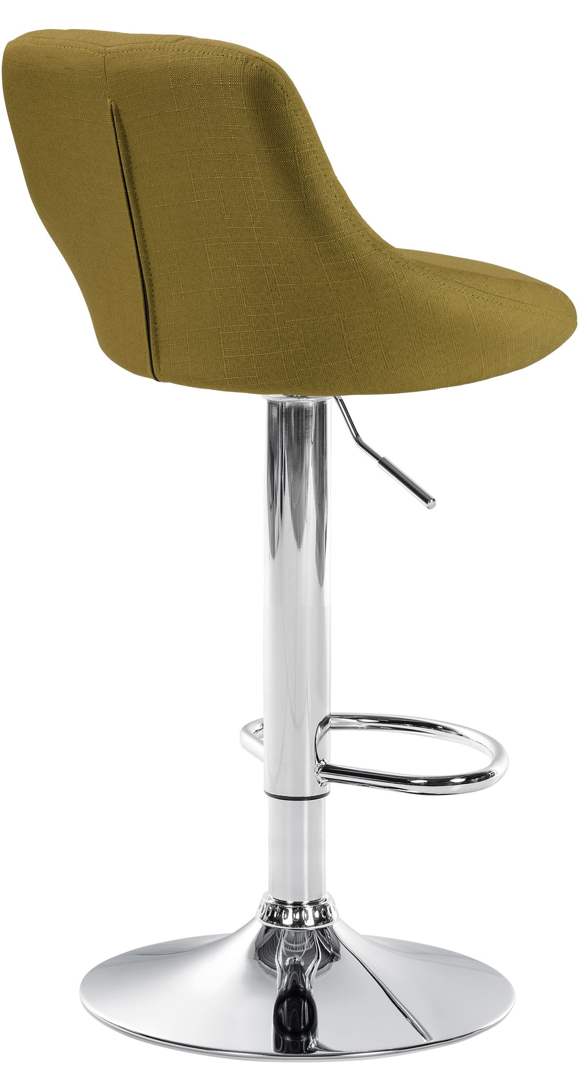 Tabouret de bar Lazio en Tissu Hauteur réglable siège pivotant
