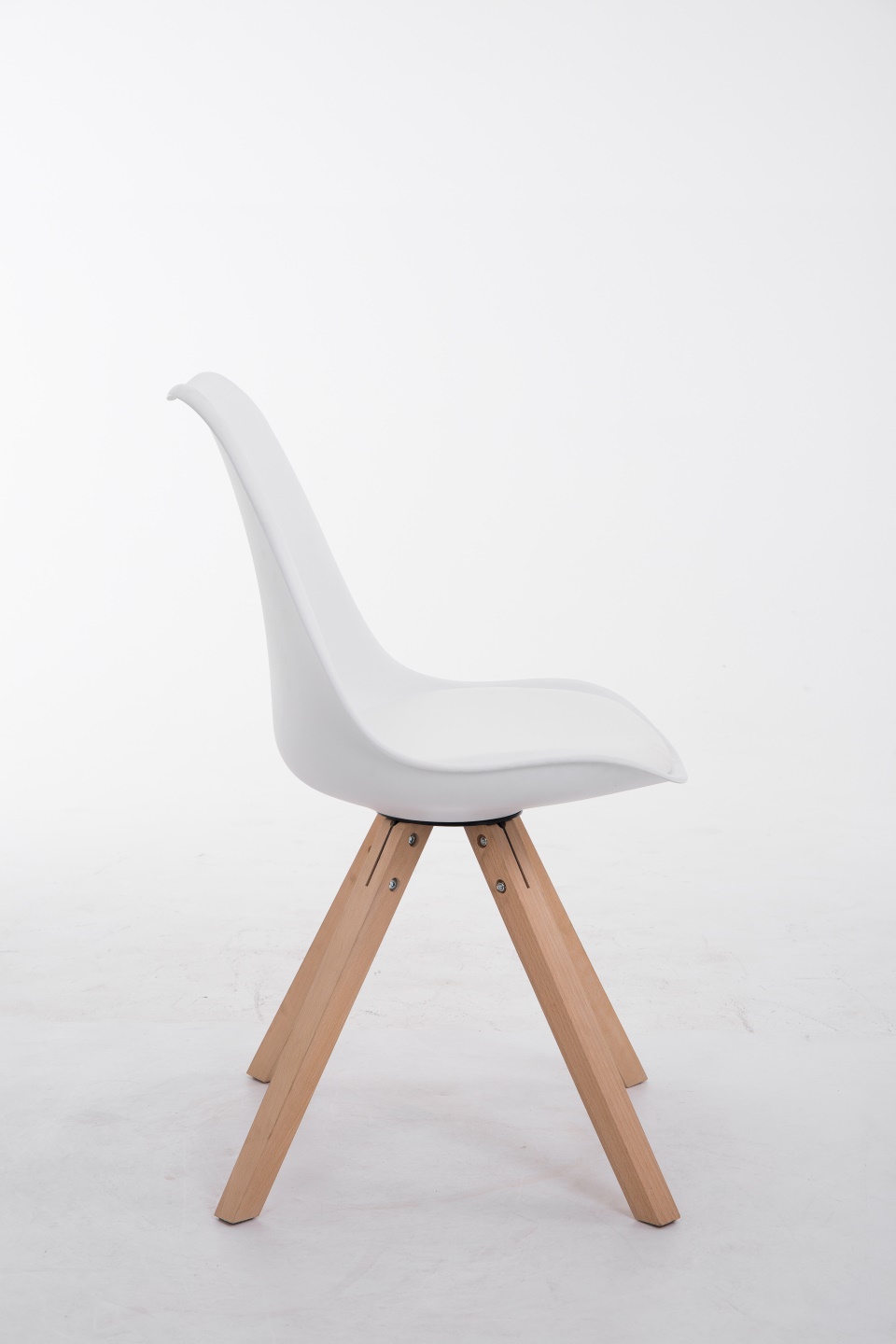 Chaise Toulouse similicuir piétement carré