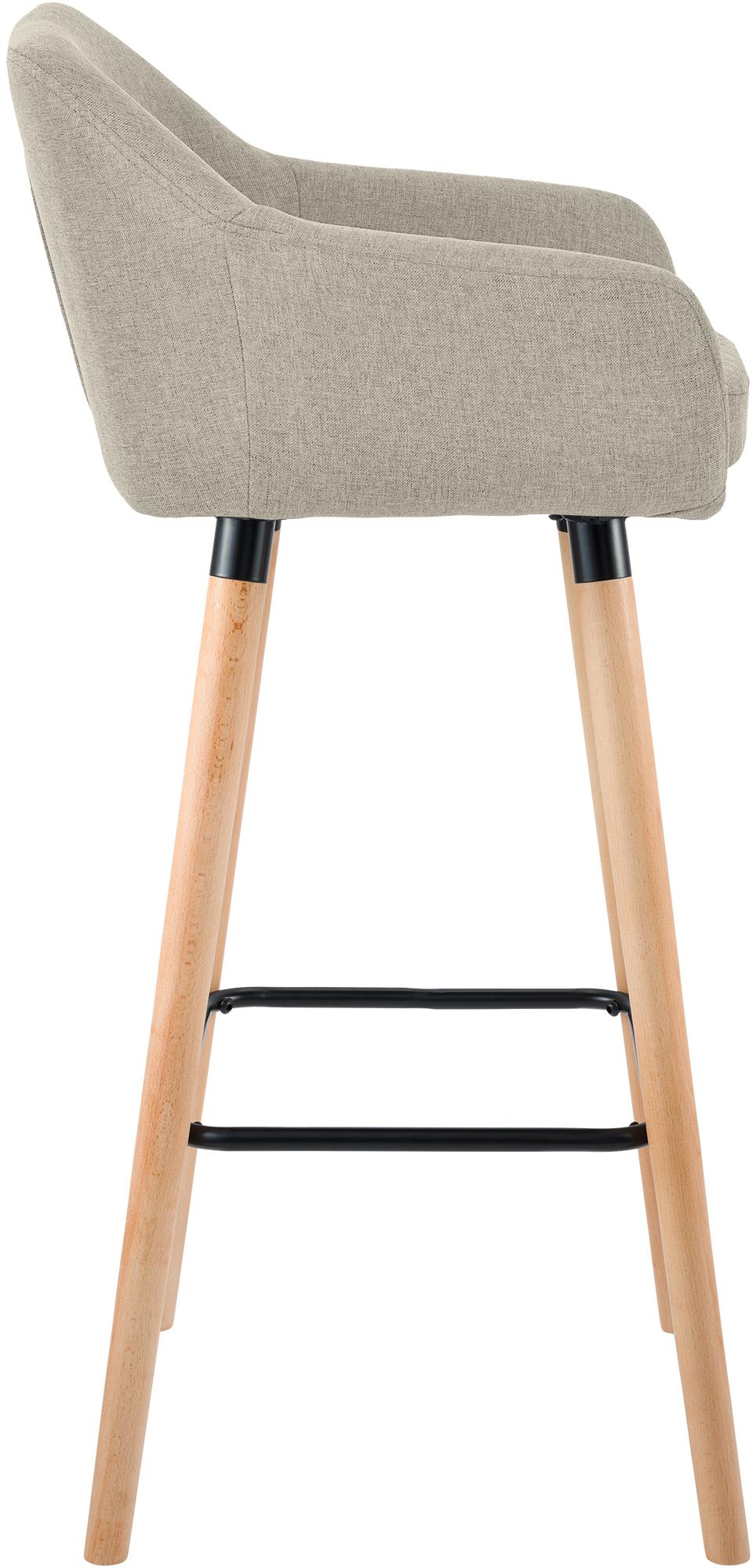 Lot de 2 tabourets de bar Grant en tissu