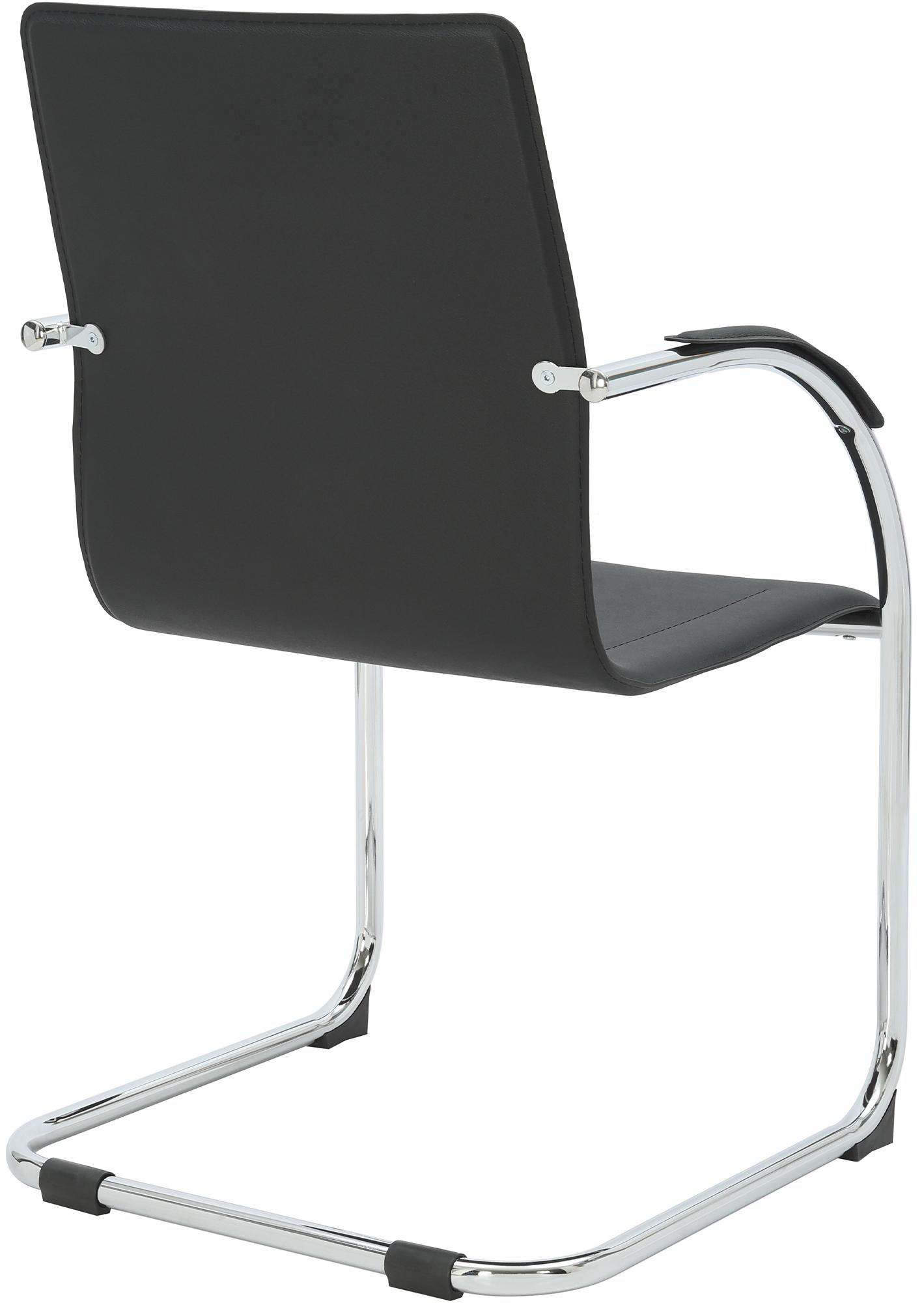 Chaise cantilever Noeleen en simili cuir