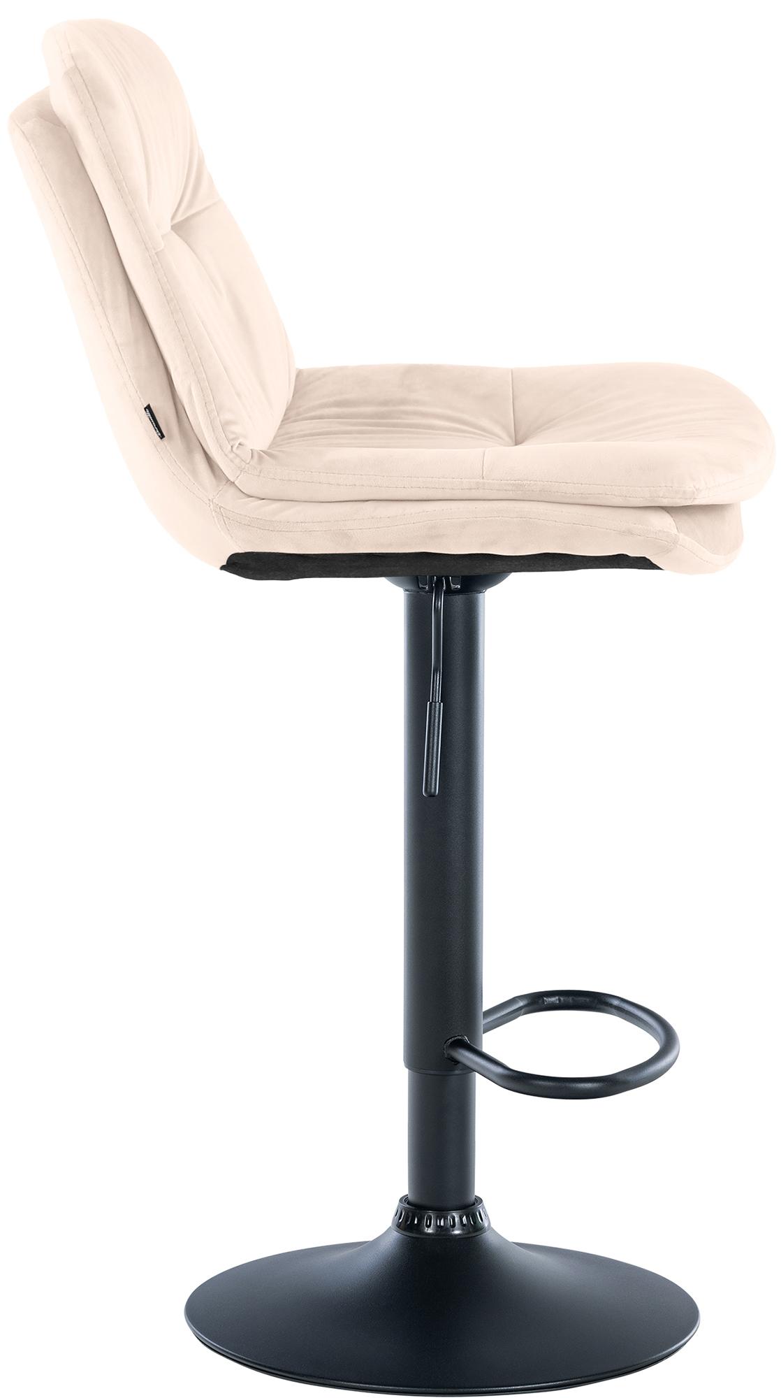 Tabouret de bar Laurel velours