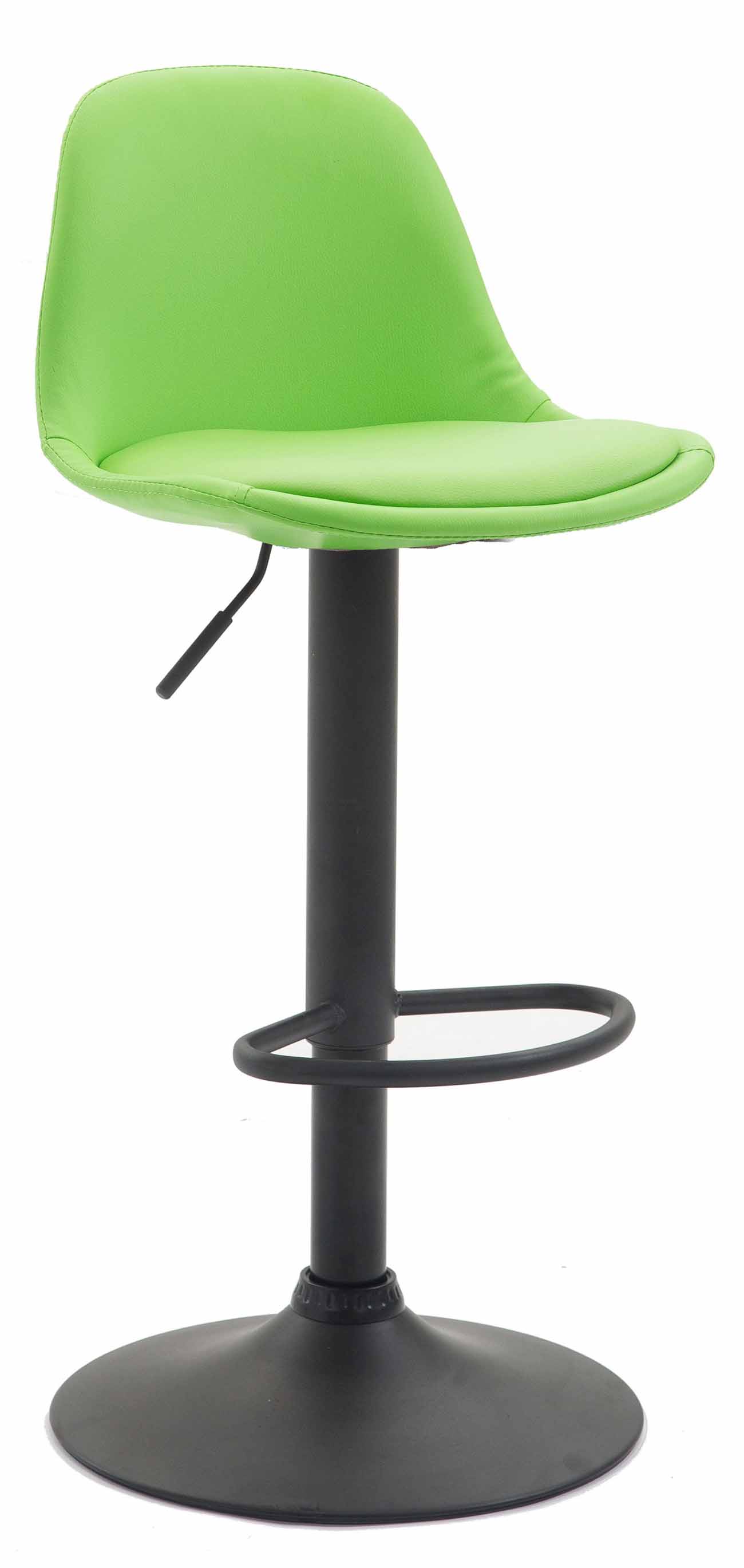 Tabouret de bar  Kiel assise et dossier rembourrés similicuir