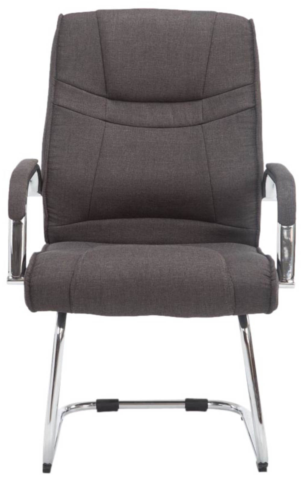 Lot de 2 Chaises Cantilever Attila en tissu avec accoudoirs