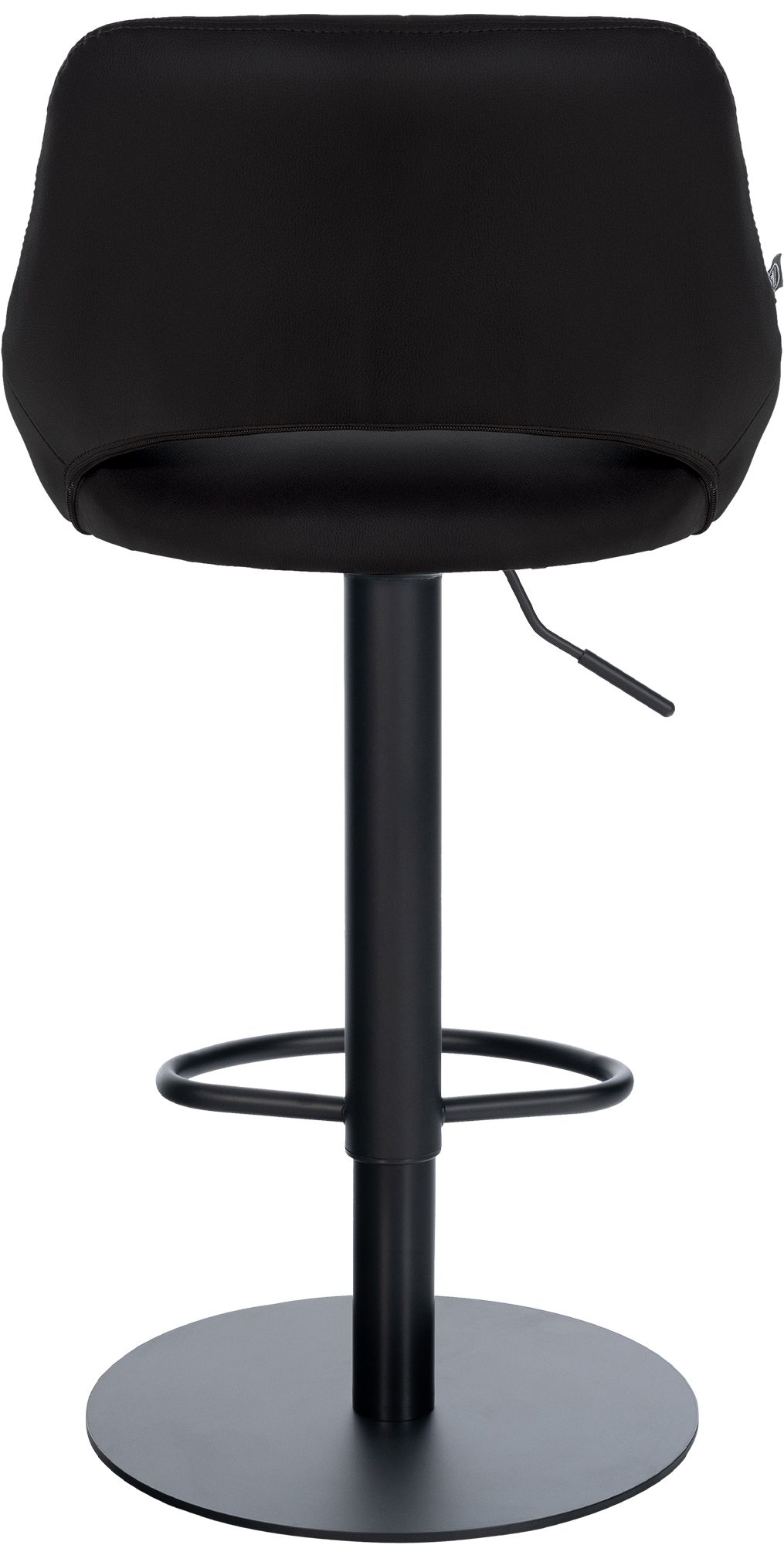 Lot de 2 tabourets de bar Milet noirs avec bases extra lourdes