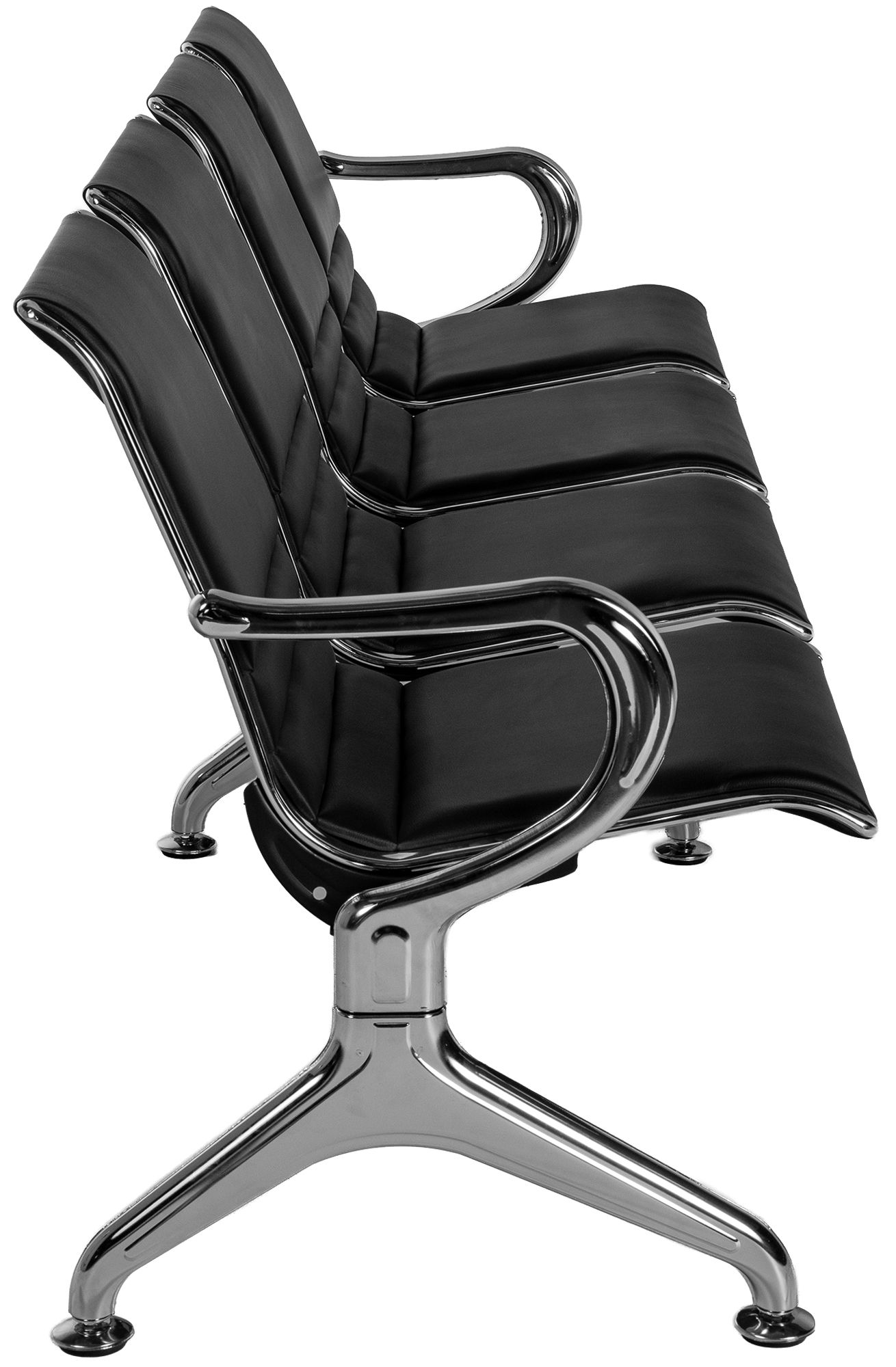 Banc d'attente Frankfurt - design moderne, assise confortable, montage facile, ideal pour halls et espaces publics