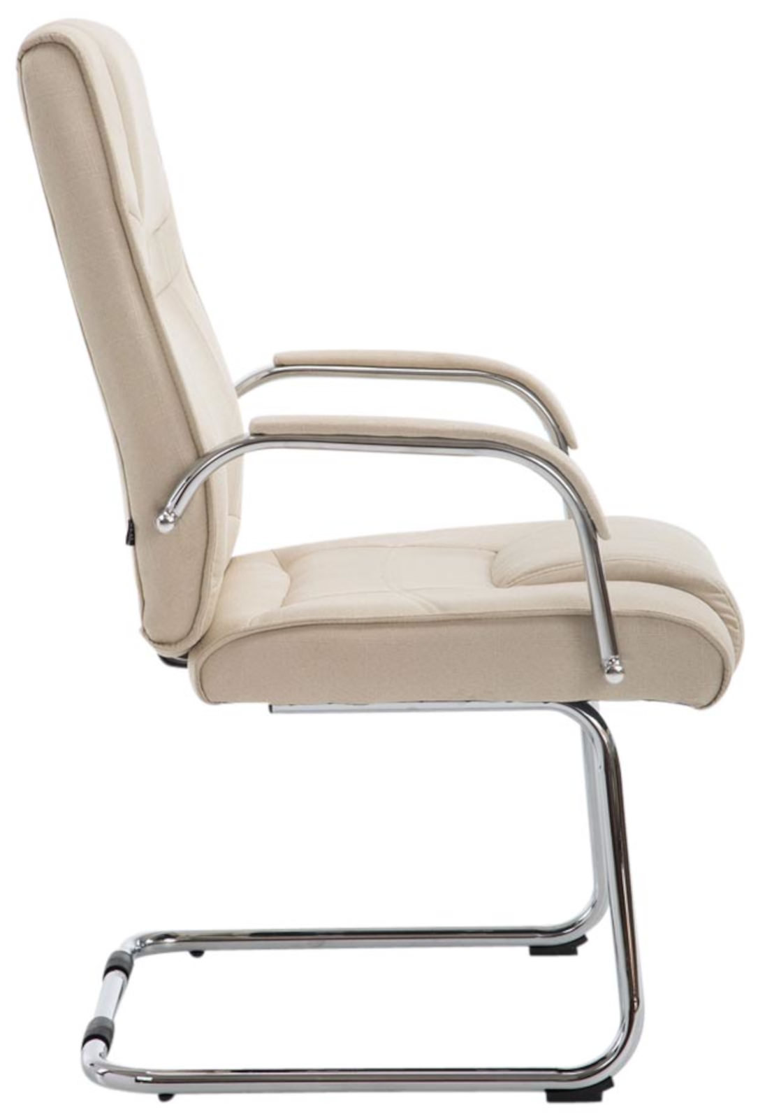 Lot de 2 Chaises Cantilever Attila en tissu avec accoudoirs