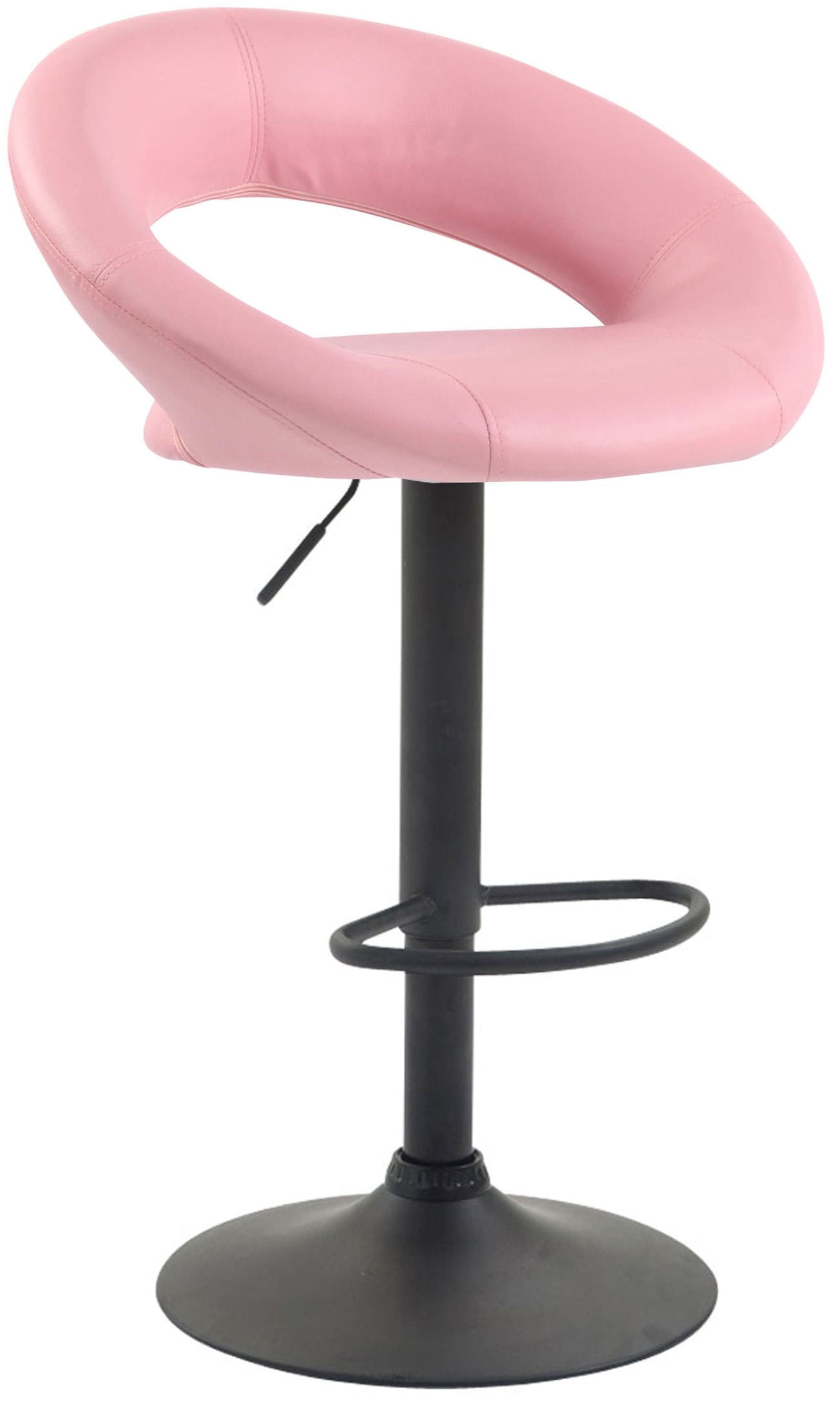 Lot de 2 Tabourets de bar Olinda en similicuir hauteur réglable et siège pivotant