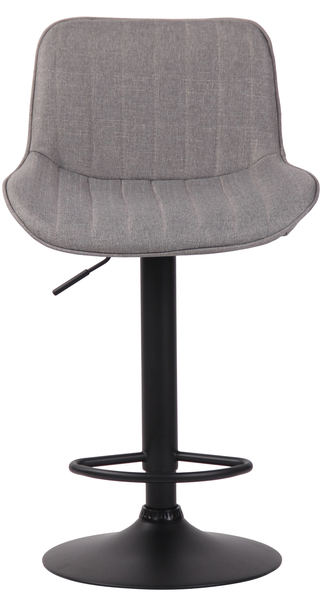 Tabouret de bar Lentini en Tissu avec Piètement trompette en Métal