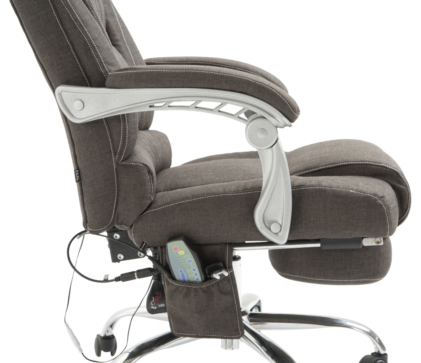 Fauteuil de bureau Pacific avec fonction massage tissu