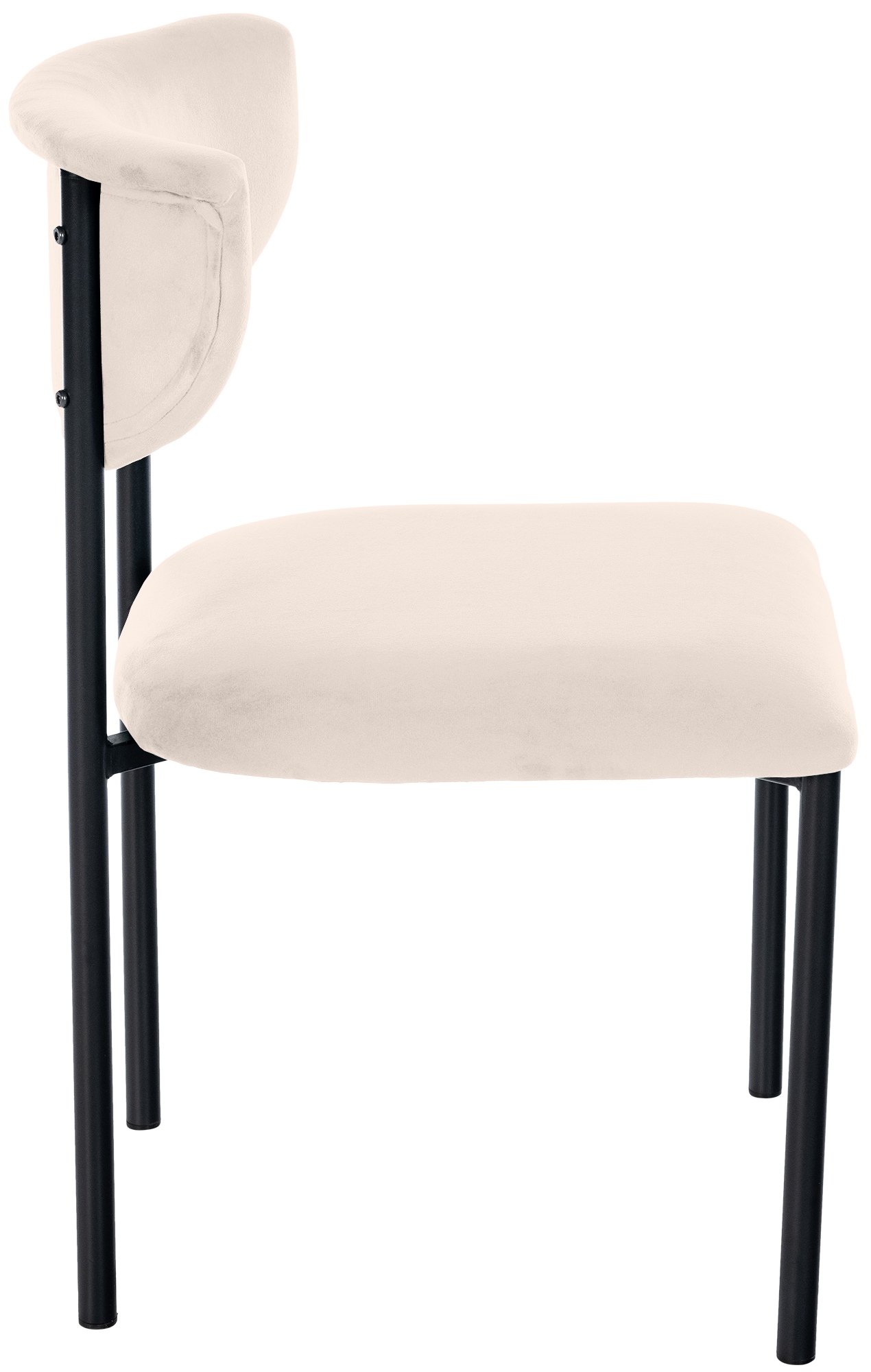 Chaise de salle à manger Gambell en Velours