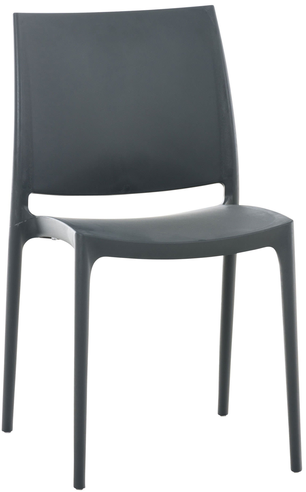 Lot de 2 chaises de jardin empilables Maya en plastique